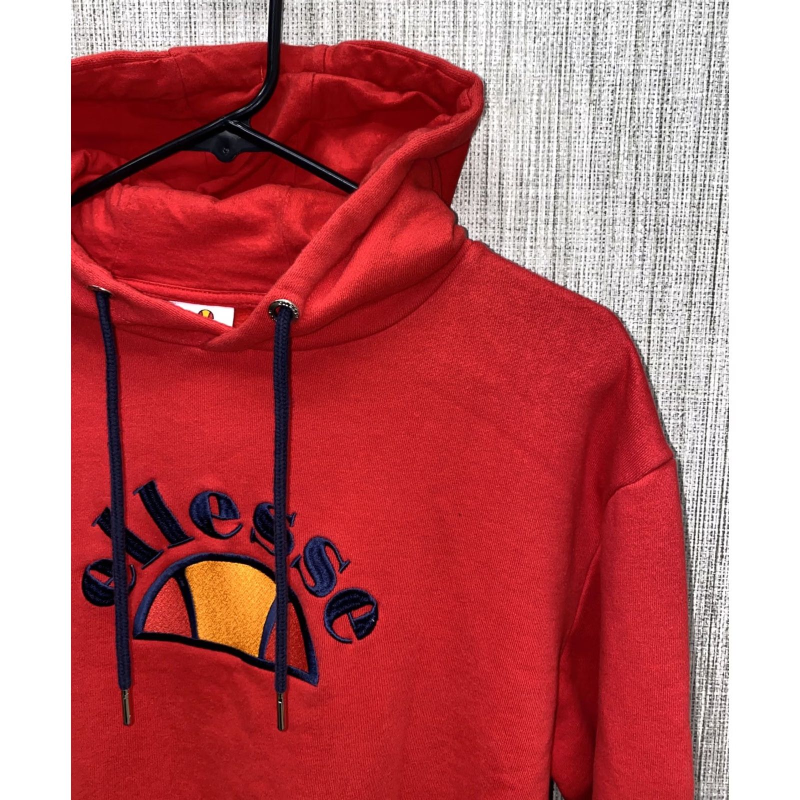 Ellesse Ellesse Hoodie Mens Red Drawstring Pullover Size S Cotton Blend Regular Pullover Mens Red Size US S / EU 44-46 / 1 - 2 Thumbnail