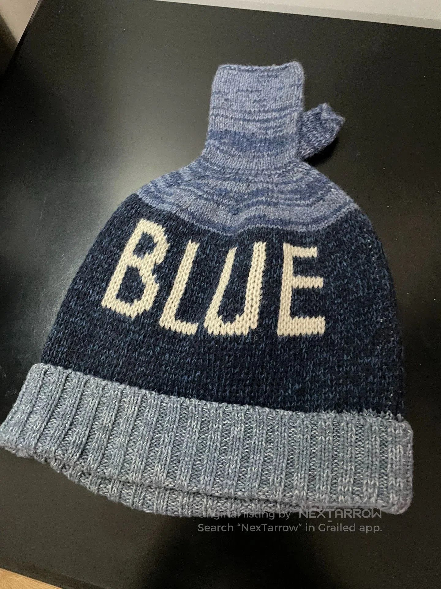 Kapital Kapital Indigo Knit Beanie. Size ONE SIZE - 2 Thumbnail
