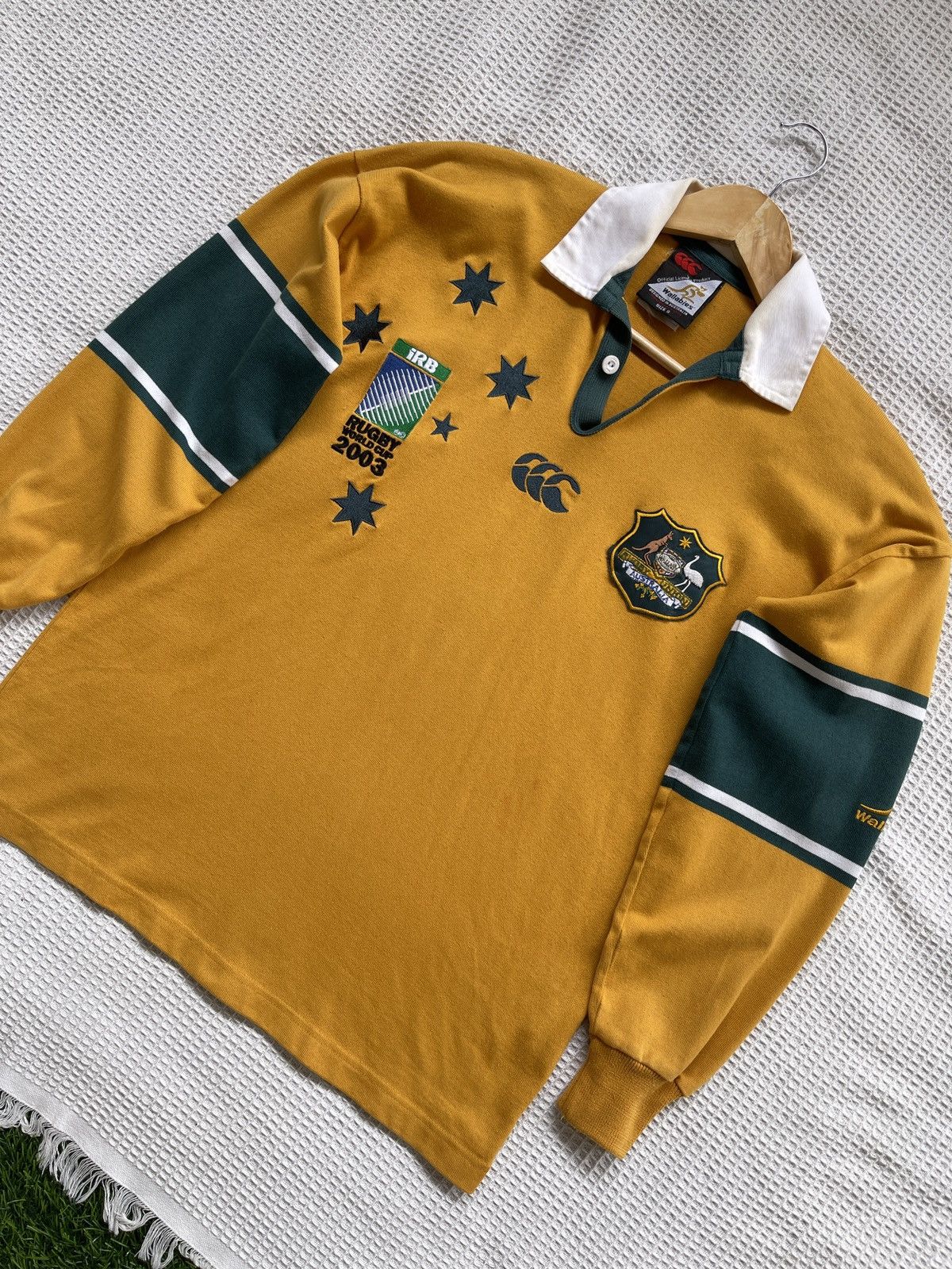 Canterbury of New Zealand Rare🔥Vintage CANTERBURY iRB Rugby World Cup Shirt Size US M / EU 48-50 / 2 - 15 Thumbnail
