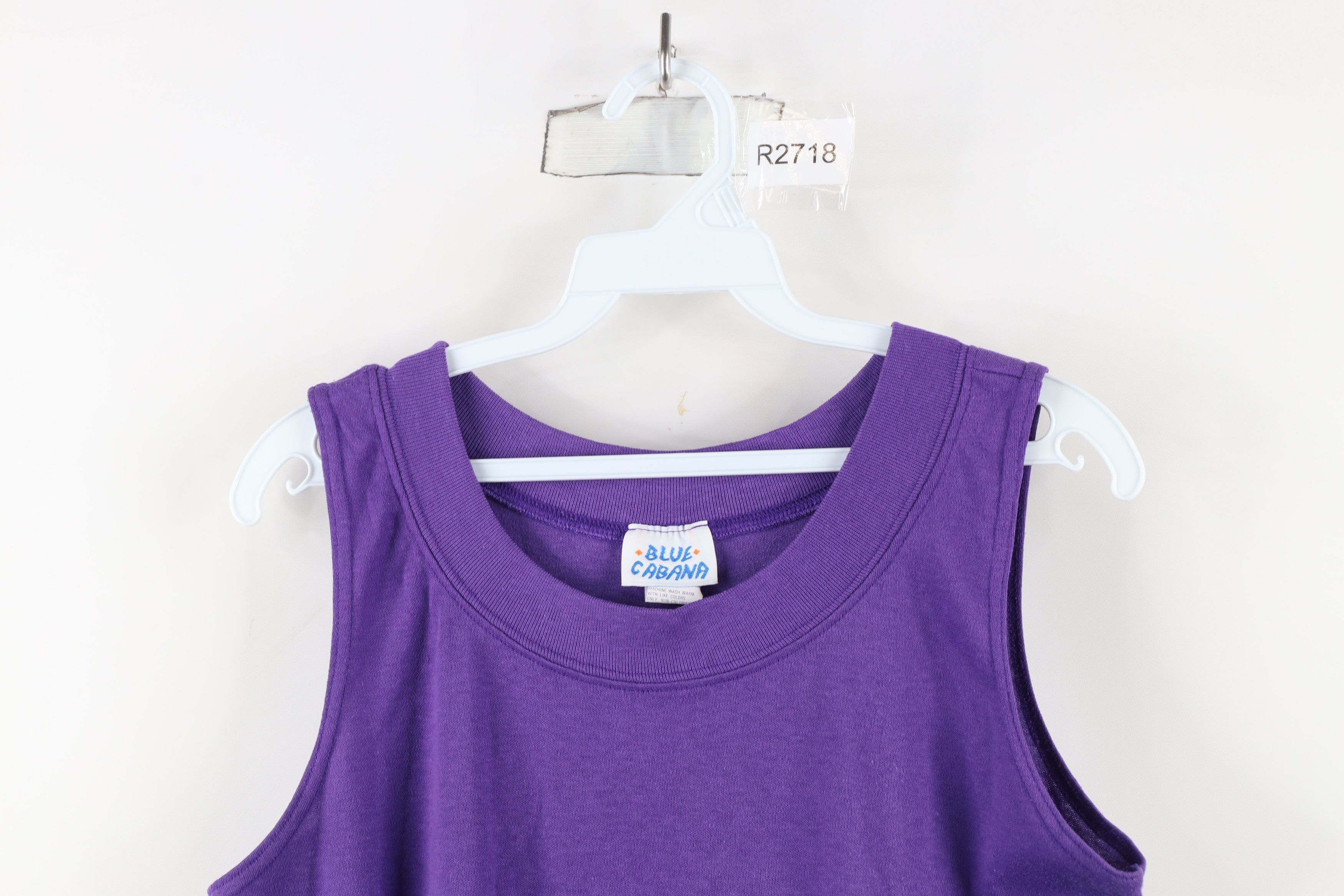Vintage Vintage 90s Streetwear Blank Sleeveless Tank Top T-Shirt USA Size L / US 10 / IT 46 - 2 Thumbnail