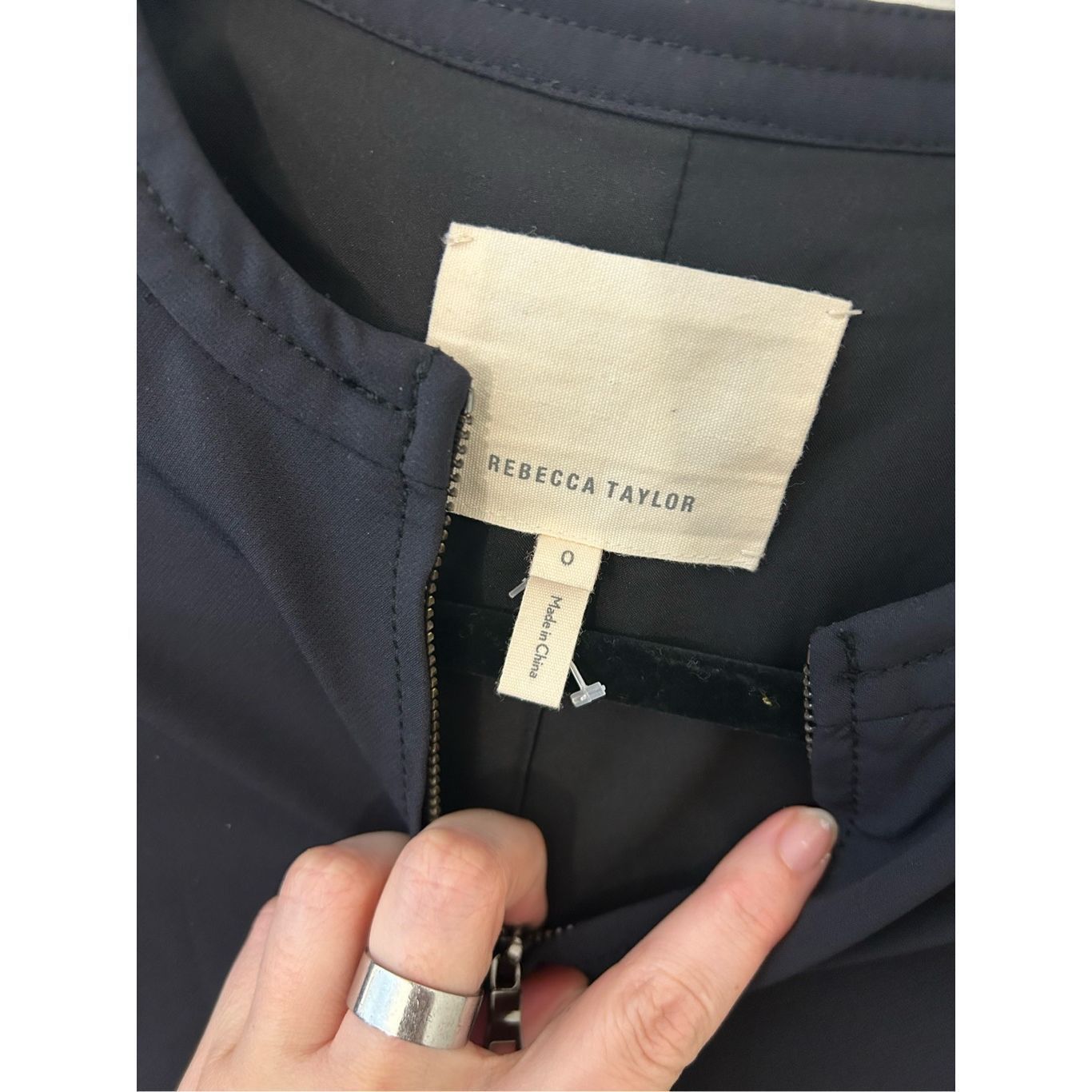 Rebecca Taylor Rebecca Taylor Ava Zip-Front Peplum Jacket in Black, Sz 0, M Size XS / US 0-2 / IT 36-38 - 6 Thumbnail