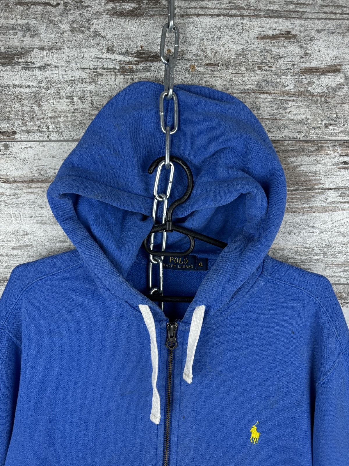 Polo Ralph Lauren Mens Vintage Polo Ralph Lauren zip hoodie y2k blue rare OG Size US XL / EU 56 / 4 - 4 Thumbnail