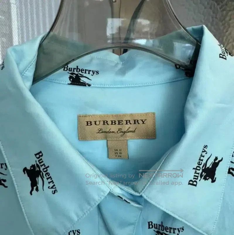 Burberry Burberry Light Blue Women's Shirt Size S. Size S / US 4 / IT 40 - 3 Thumbnail