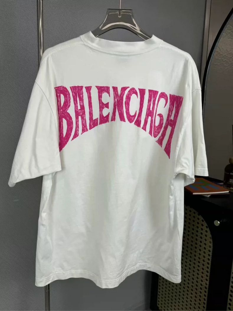 Balenciaga Balenciaga White Sunset Tower Short Sleeve Size US L / EU 52-54 / 3 - 2 Thumbnail