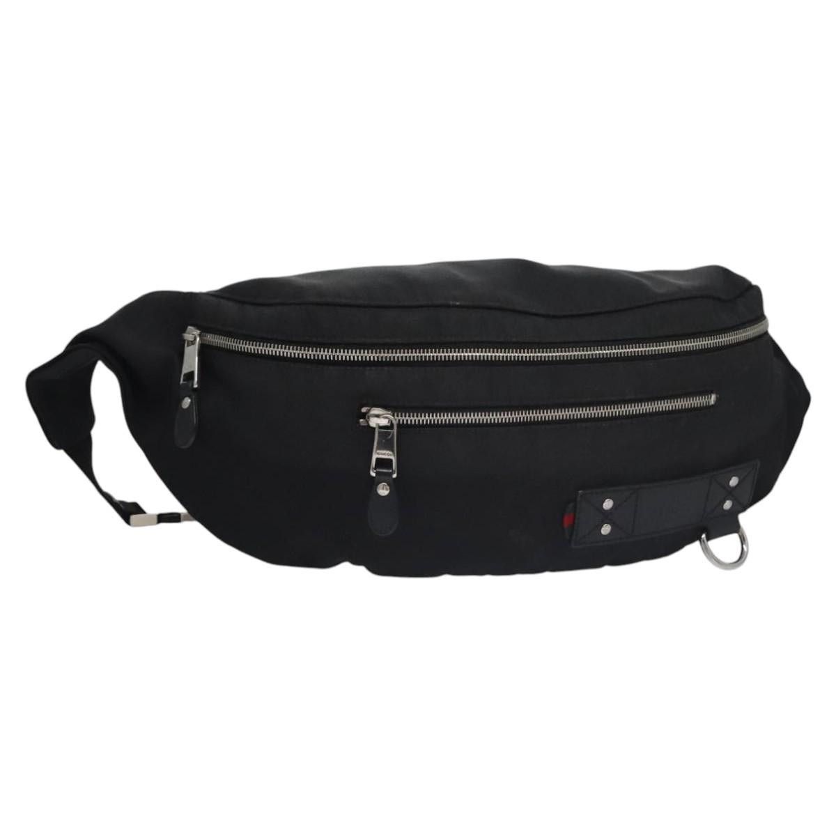 Gucci GUCCI Web Sherry Line Shoulder Bag Nylon Silver Black Red Size ONE SIZE - 1 Thumbnail