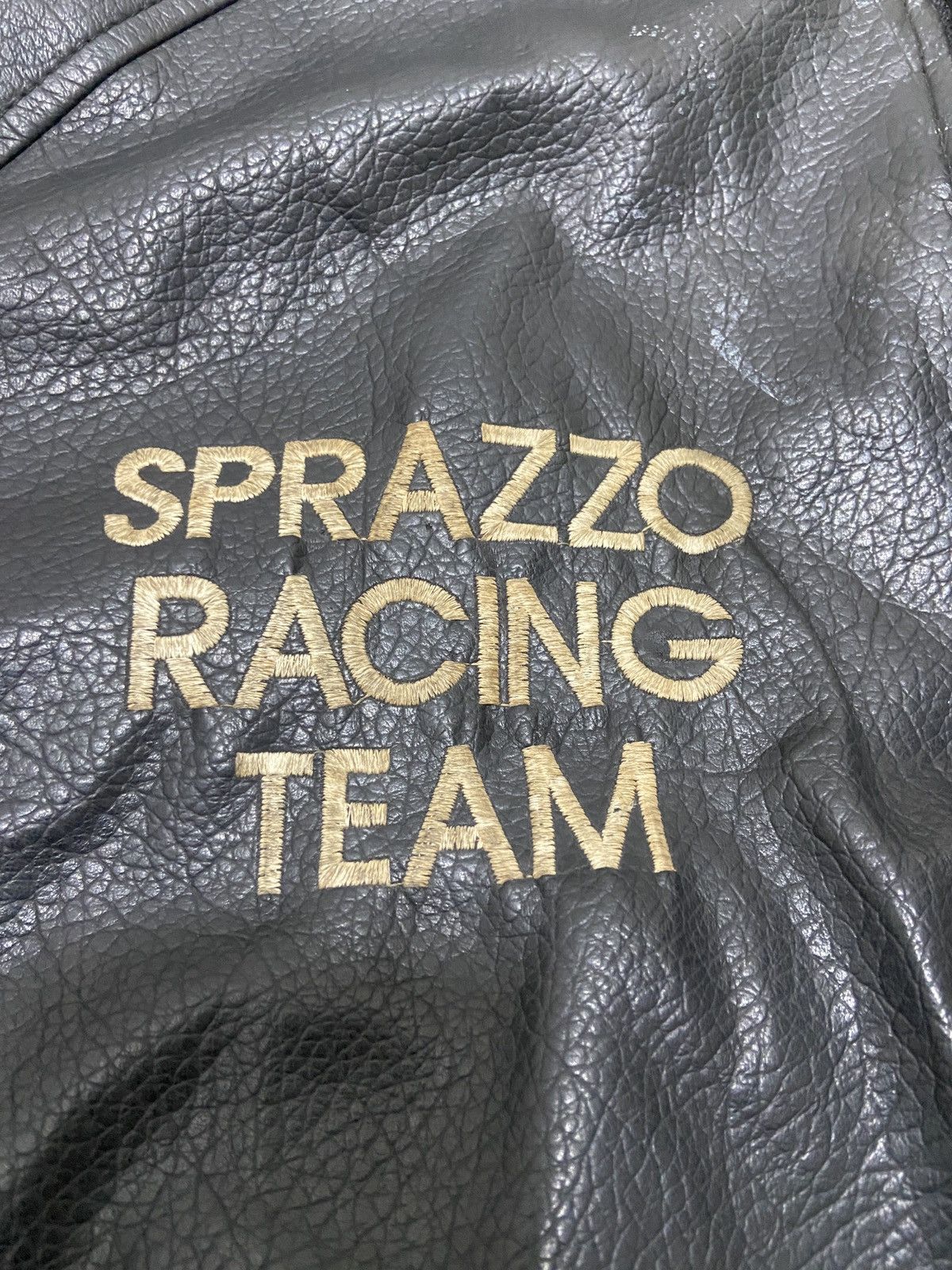 Vintage Sprazzo racing team vintage leather jacket Size US L / EU 52-54 / 3 - 9 Thumbnail