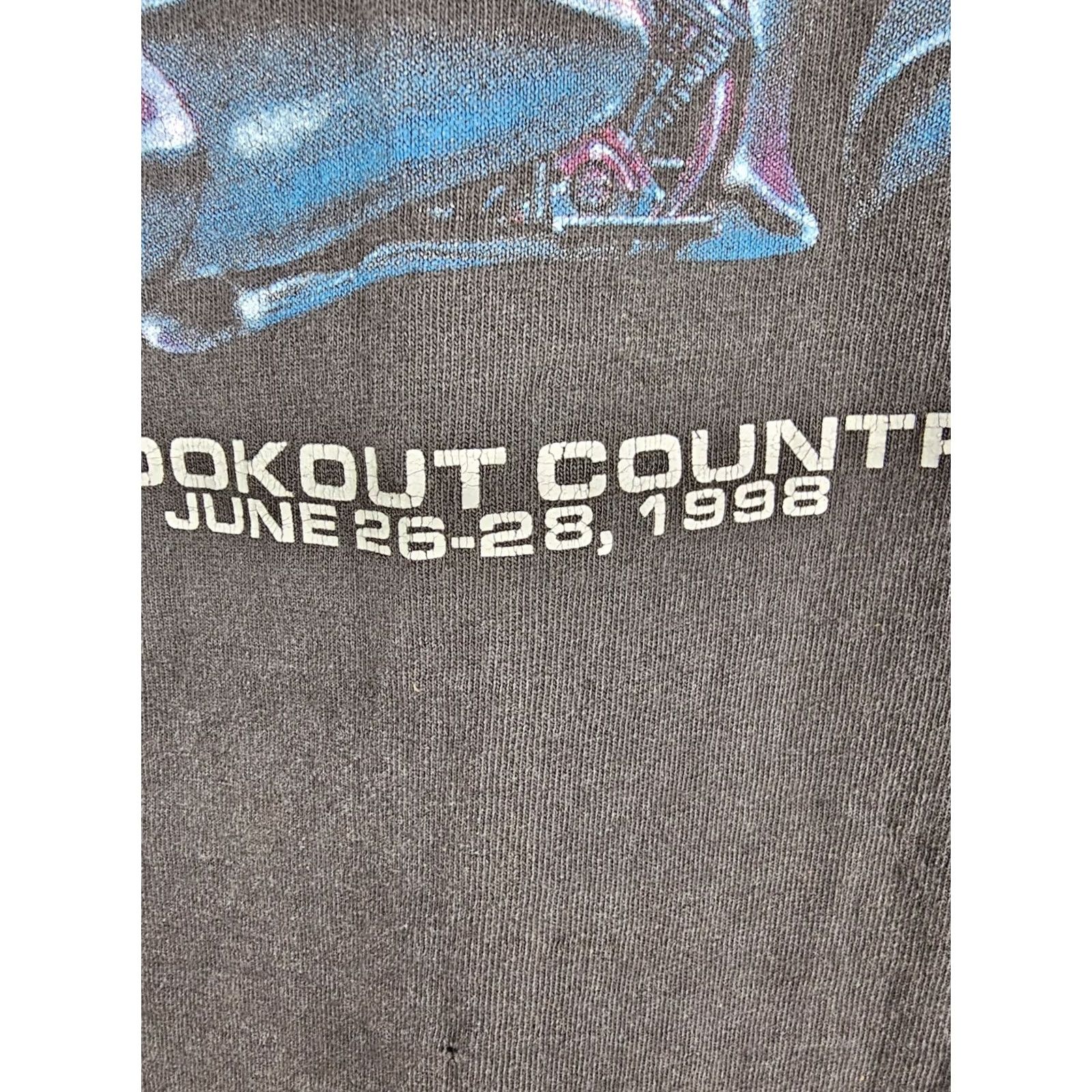 Gildan VINTAGE HARLEY DAVIDSON BIKE RENDEZVOUS MOTORCYCLE T-SHIRT SZ XXL Mens Shirt 1998 Black Gildan 2XL T-Shirt Size US XXL / EU 58 / 5 - 4 Thumbnail