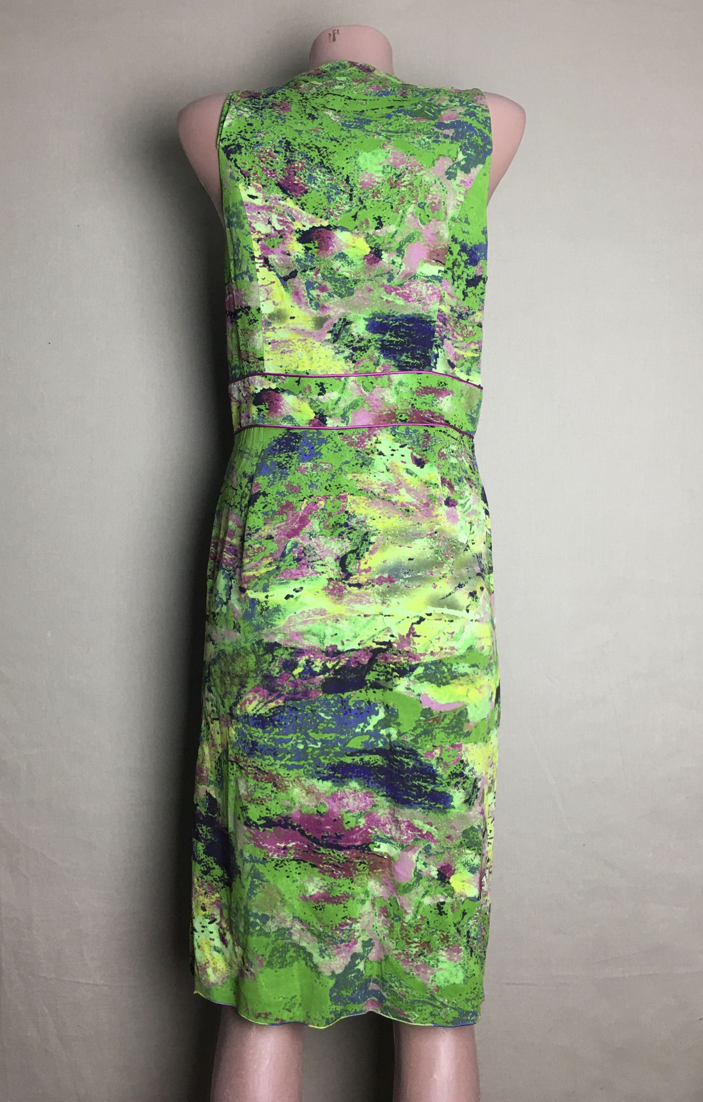 Other Renato Nucci Silk Abstract Print Dress Size EU 40 Size S / US 4 / IT 40 - 4 Thumbnail