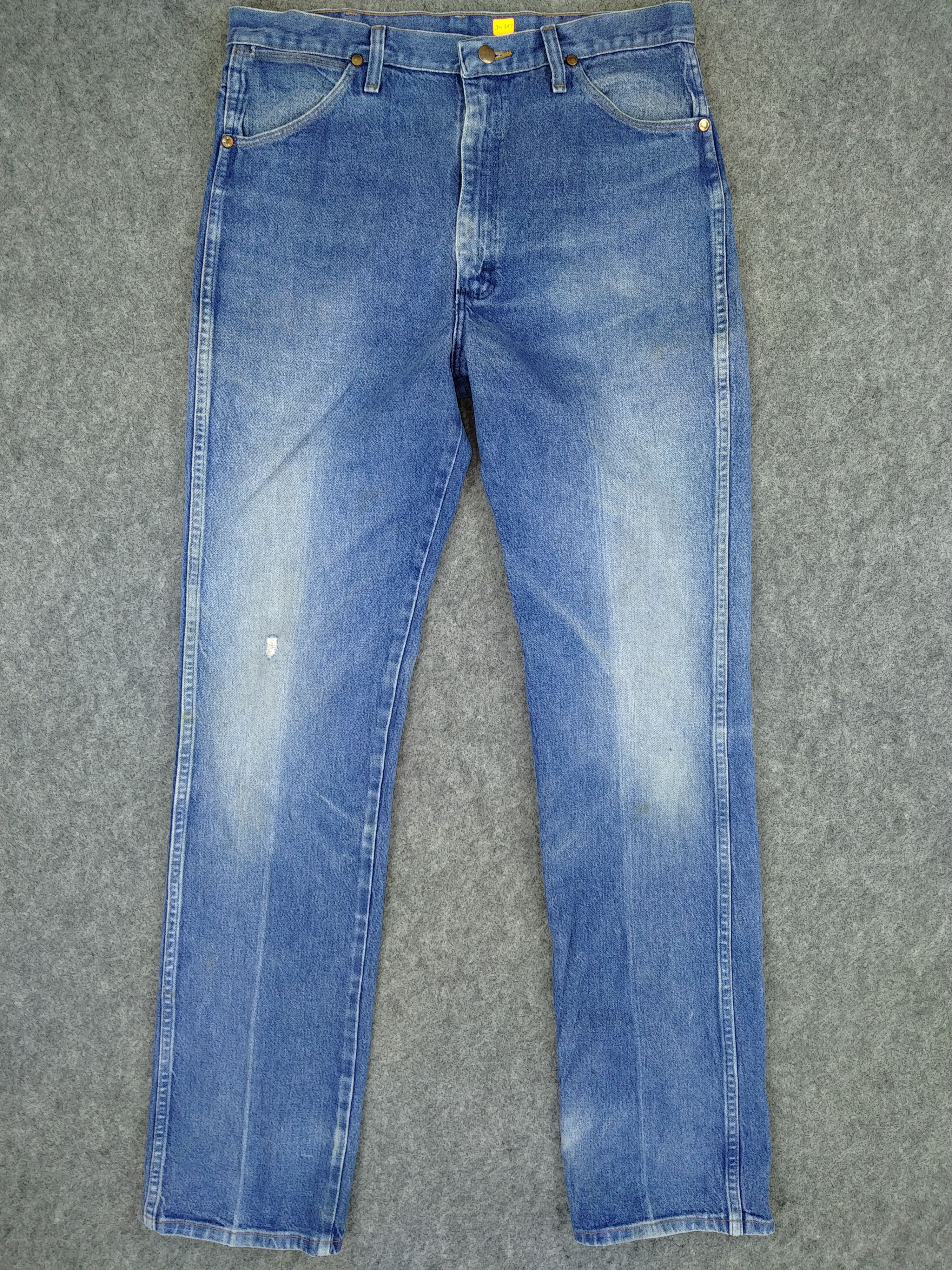 Vintage Distressed Wrangler Denim 34x35.5 -JN347 Size US 34 / EU 50 - 1 Thumbnail