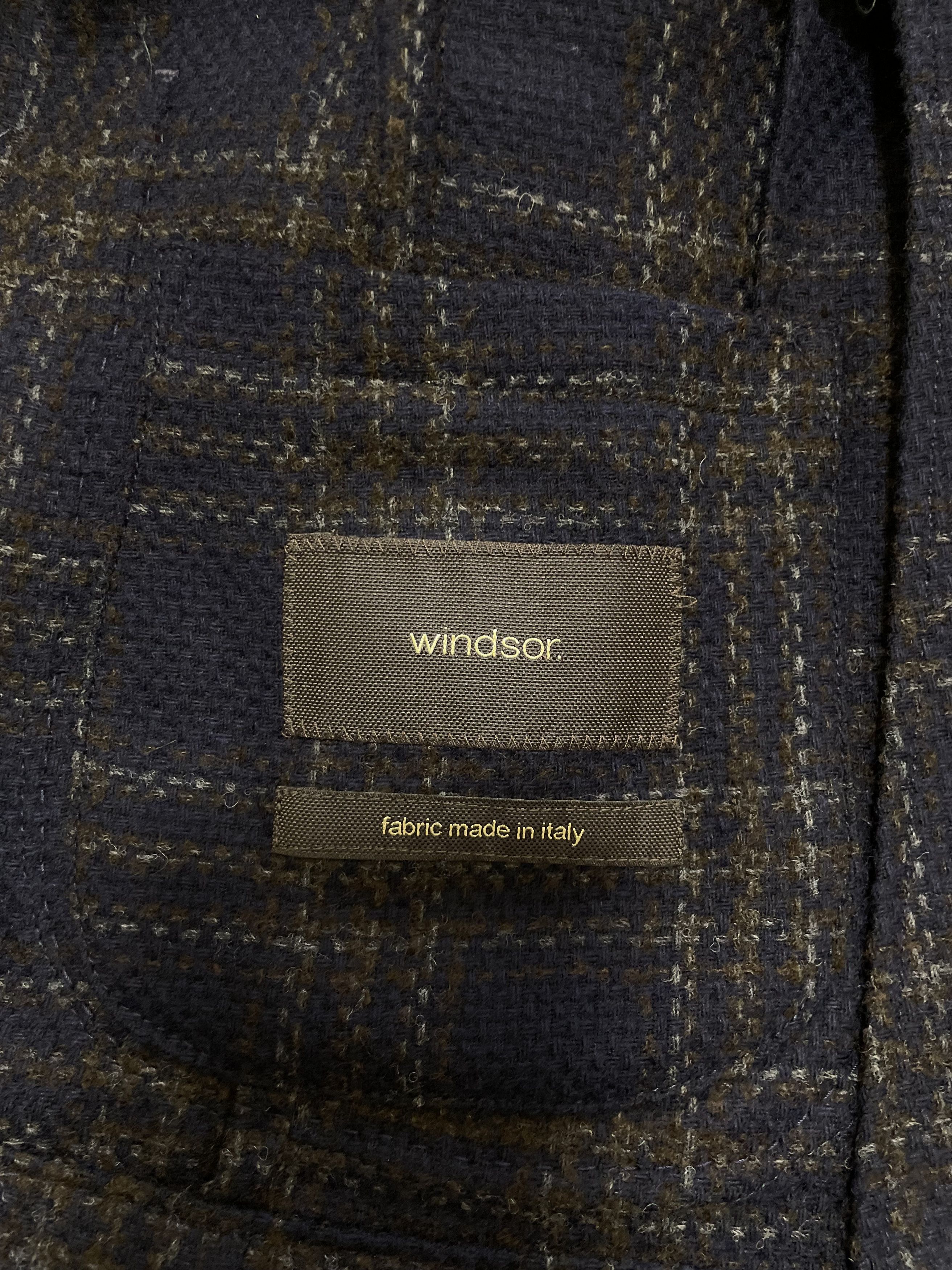 Other Windsor Giro Blazer Jacket Check Plaid Sport Coat Wool EU48 Size 38R - 11 Thumbnail