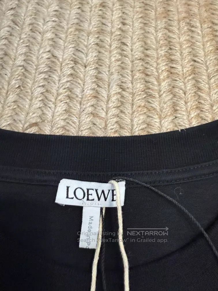 Loewe Loewe Solid Round Neck Loose T-Shirt - Women's - Black Size XS / US 0-2 / IT 36-38 - 3 Thumbnail
