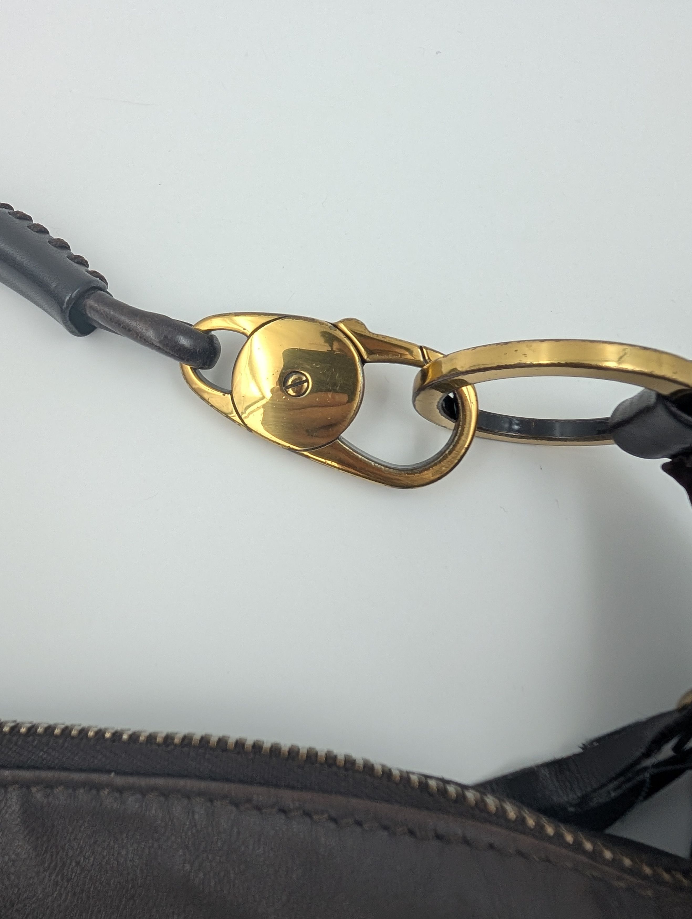 Gucci Gucci Brown Lambskin Moon Hobo Shoulder Bag Size ONE SIZE - 7 Thumbnail