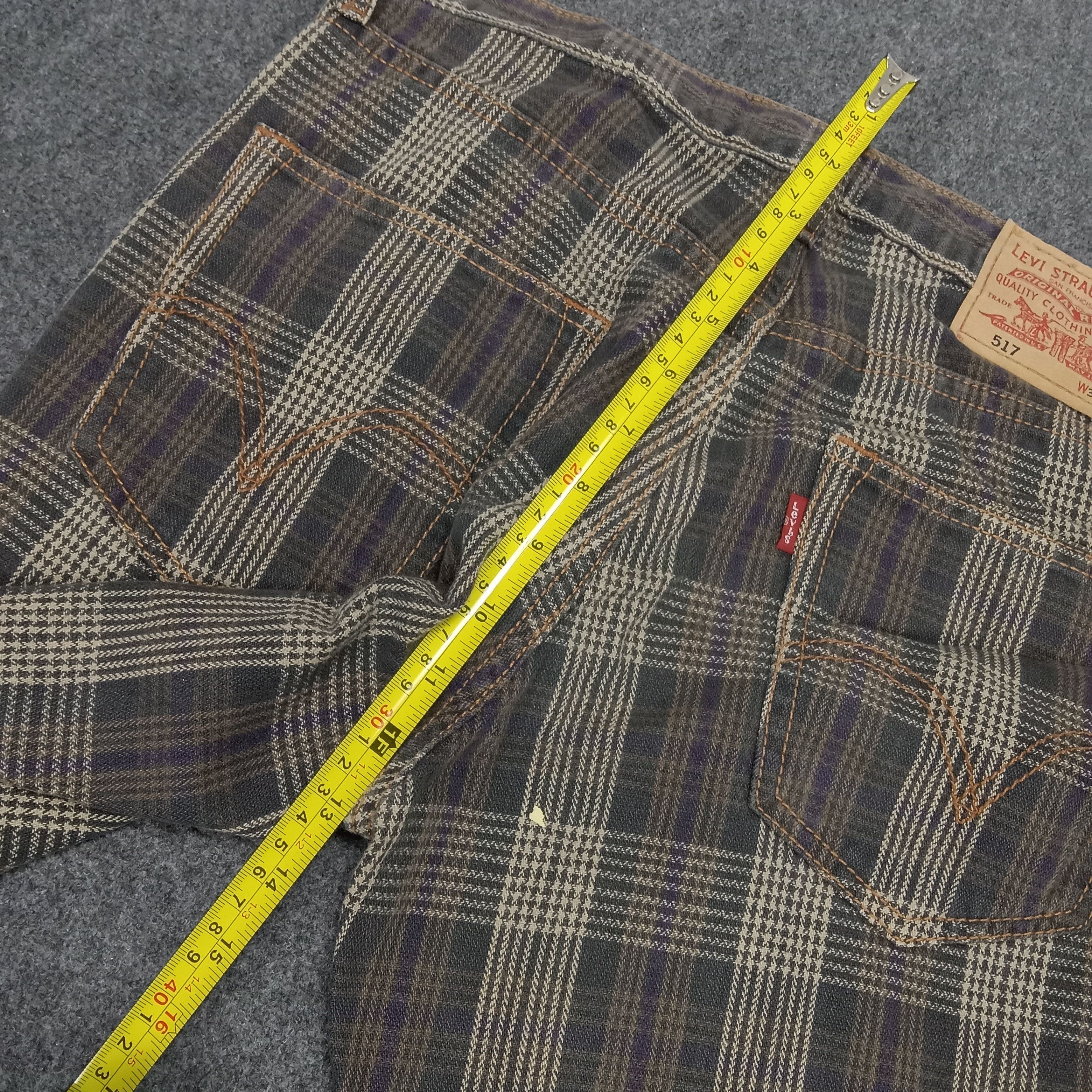 Levi's × Vintage Levi's 517 Tattersall Patern American Jeans Pants Size US 31 - 10 Thumbnail