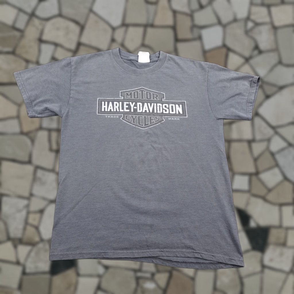 Harley Davidson Harley-Davidson Shirt Mens Medium Gray T-Shirt Biker Motorcycles Georgia Macon Cleveland? Size US M / EU 48-50 / 2 - 1 Thumbnail