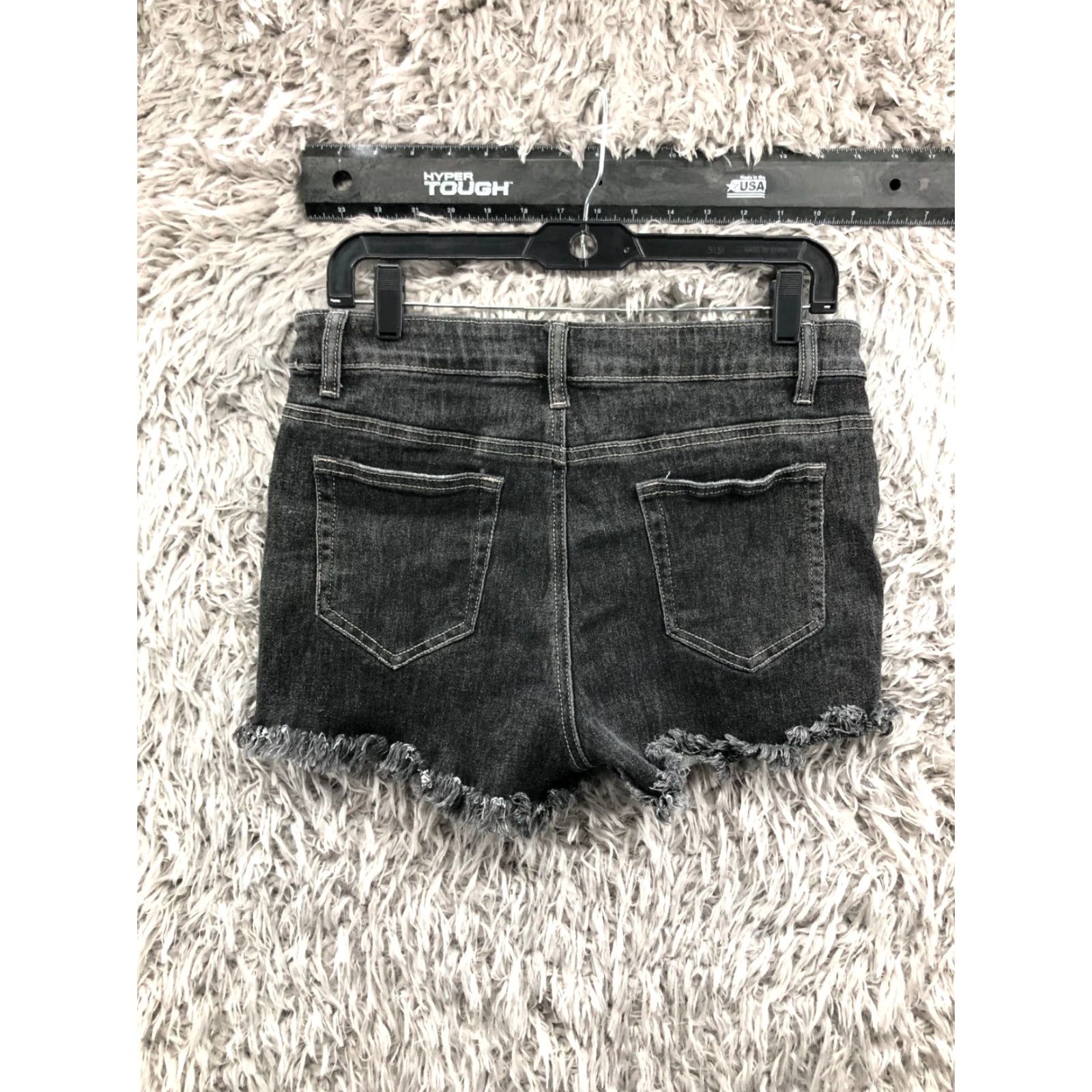 Vintage VINTAGE Jeans High Rise Mom Shorts Womens Size L Dark Wash Black Denim Jean Size 36" / US 14 / IT 50 - 4 Thumbnail
