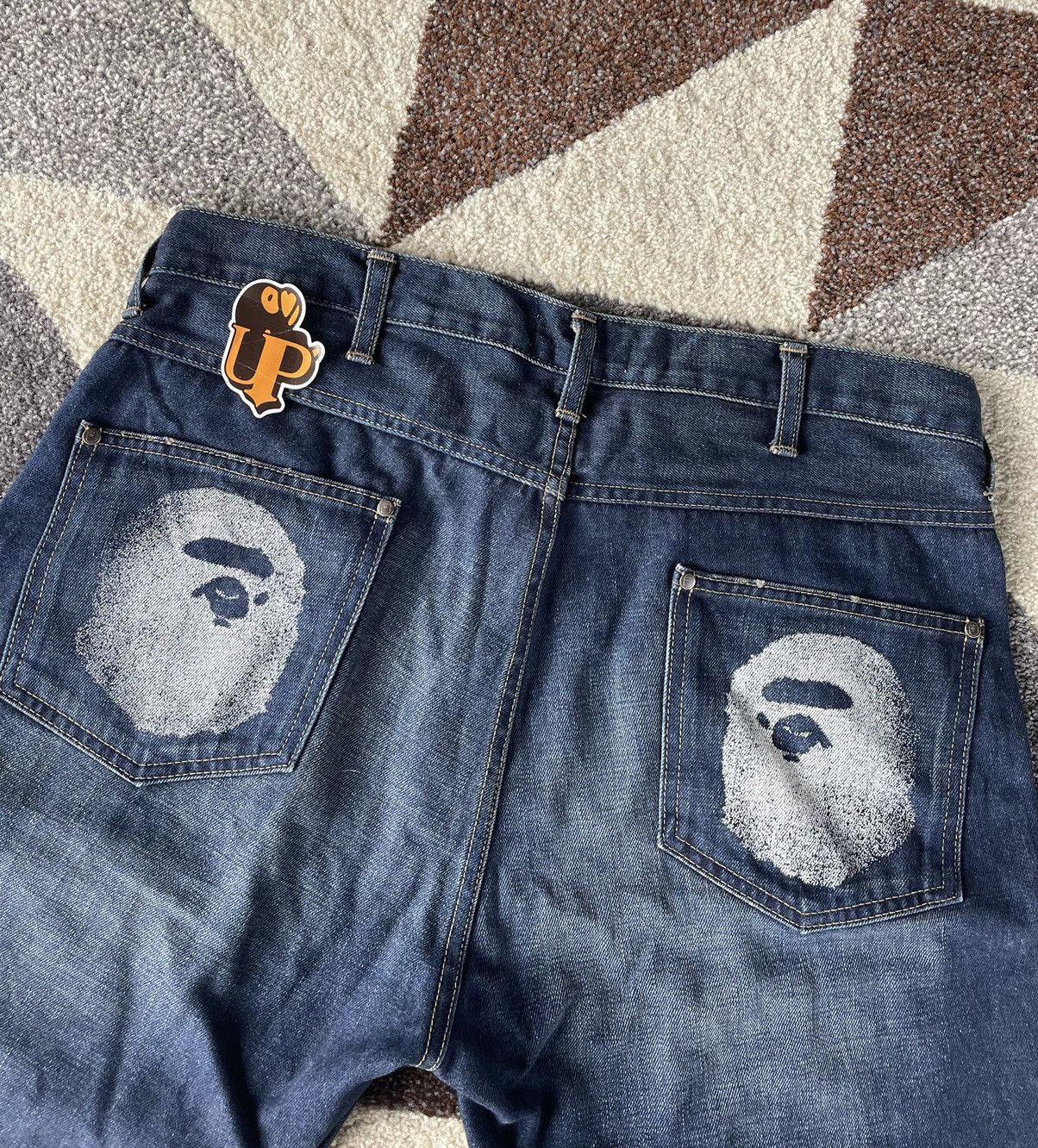 Bape Bape Ape Head Logo Denim short Size US 34 / EU 50 - 2 Thumbnail