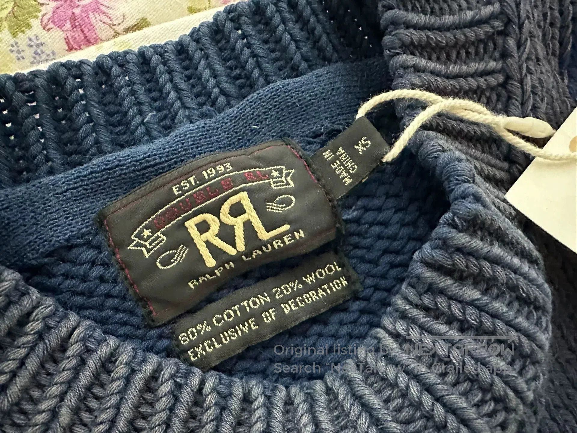 RRL Ralph Lauren RRL Distressed Moto Sweater. Size US XS / EU 42 / 0 - 7 Thumbnail