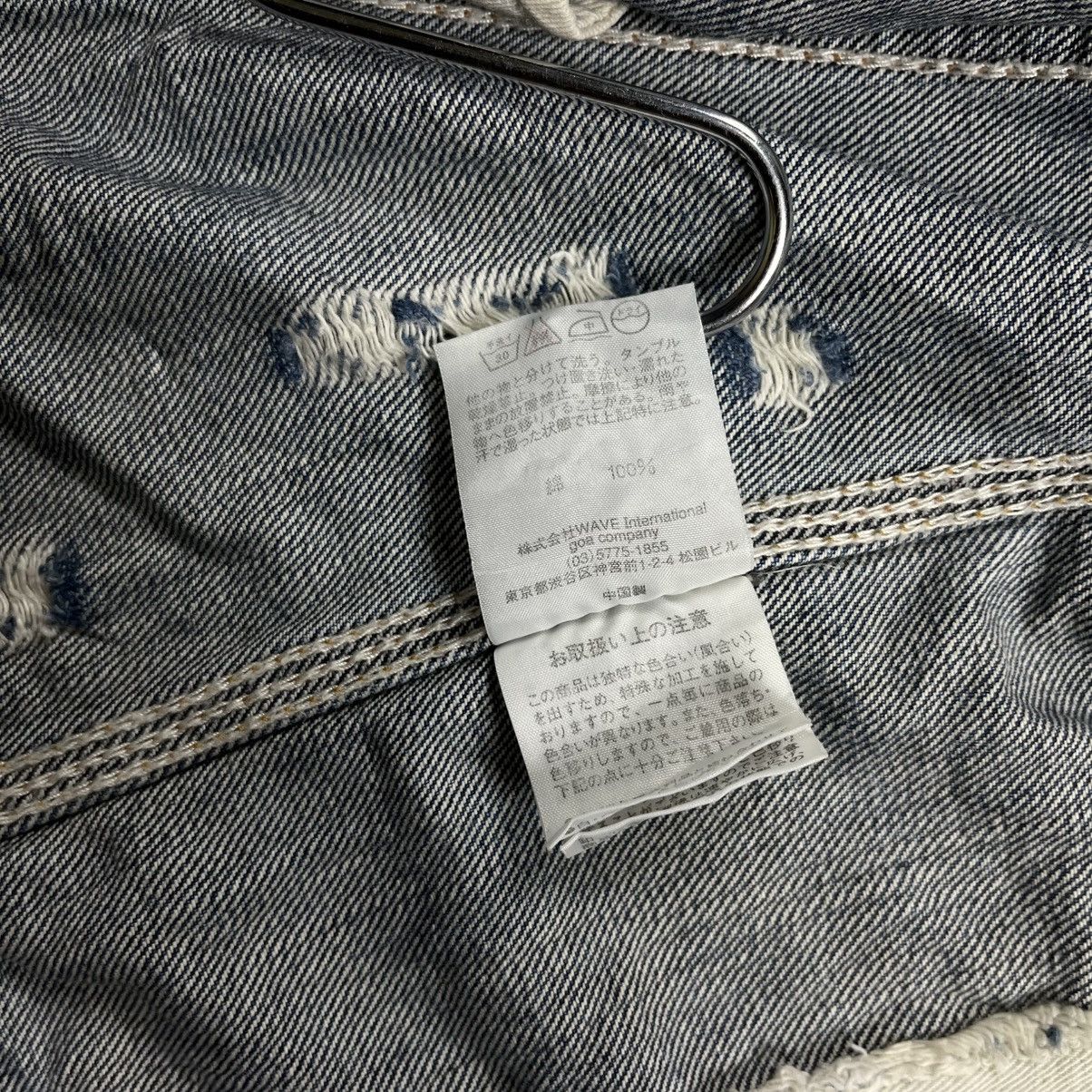 If Six Was Nine 2000s GOA - Crash Denim Jacket Size US M / EU 48-50 / 2 - 20 Thumbnail