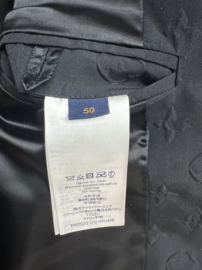 Louis Vuitton Louis Vuitton black monogram double breasted blazer 50 Size 50R - 10 Thumbnail