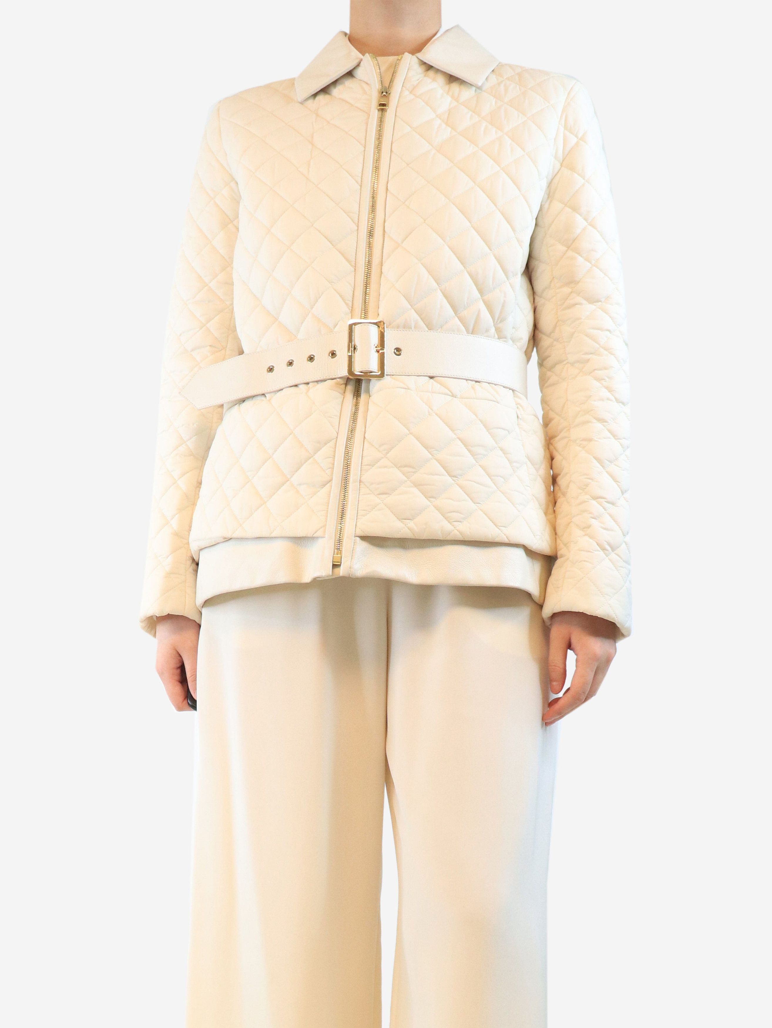 Other Cream quilted jacket - UK 16 Size S / US 4 / IT 40 - 1 Thumbnail