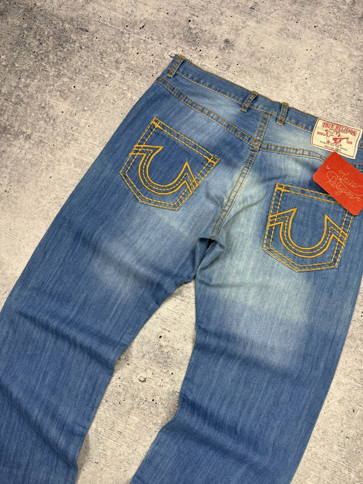 True Religion Vintage True Religion Y2K Knit Stonewashed Jeans Pants USA Size US 36 / EU 52 - 16 Thumbnail