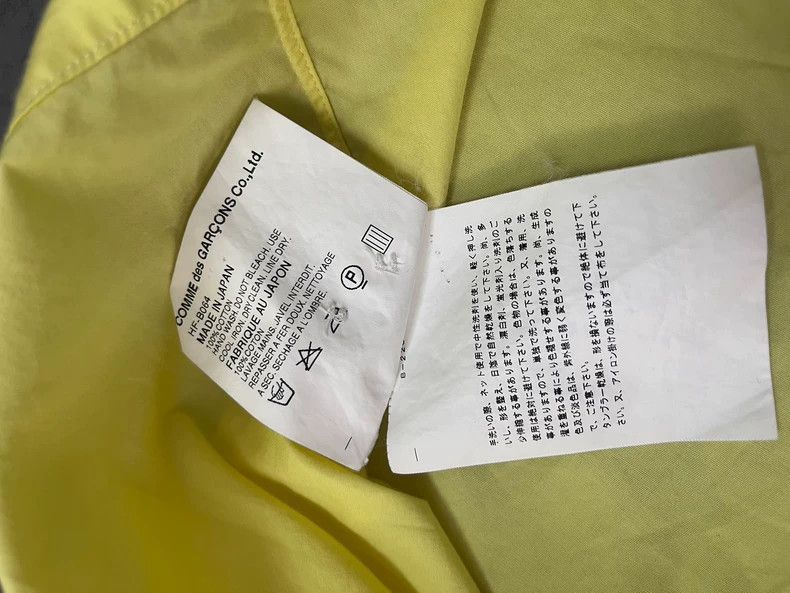 Comme des Garcons comme des garçons yellow button-up shirt-2508 Size US M / EU 48-50 / 2 - 6 Thumbnail
