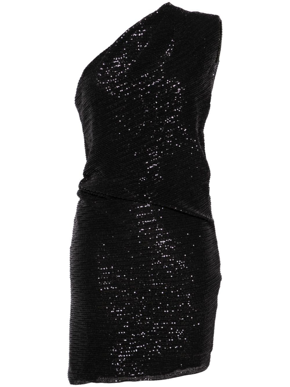 Iro HAIDI ONE SHOULDER MINI DRESS Size S / US 4 / IT 40 - 1 Thumbnail