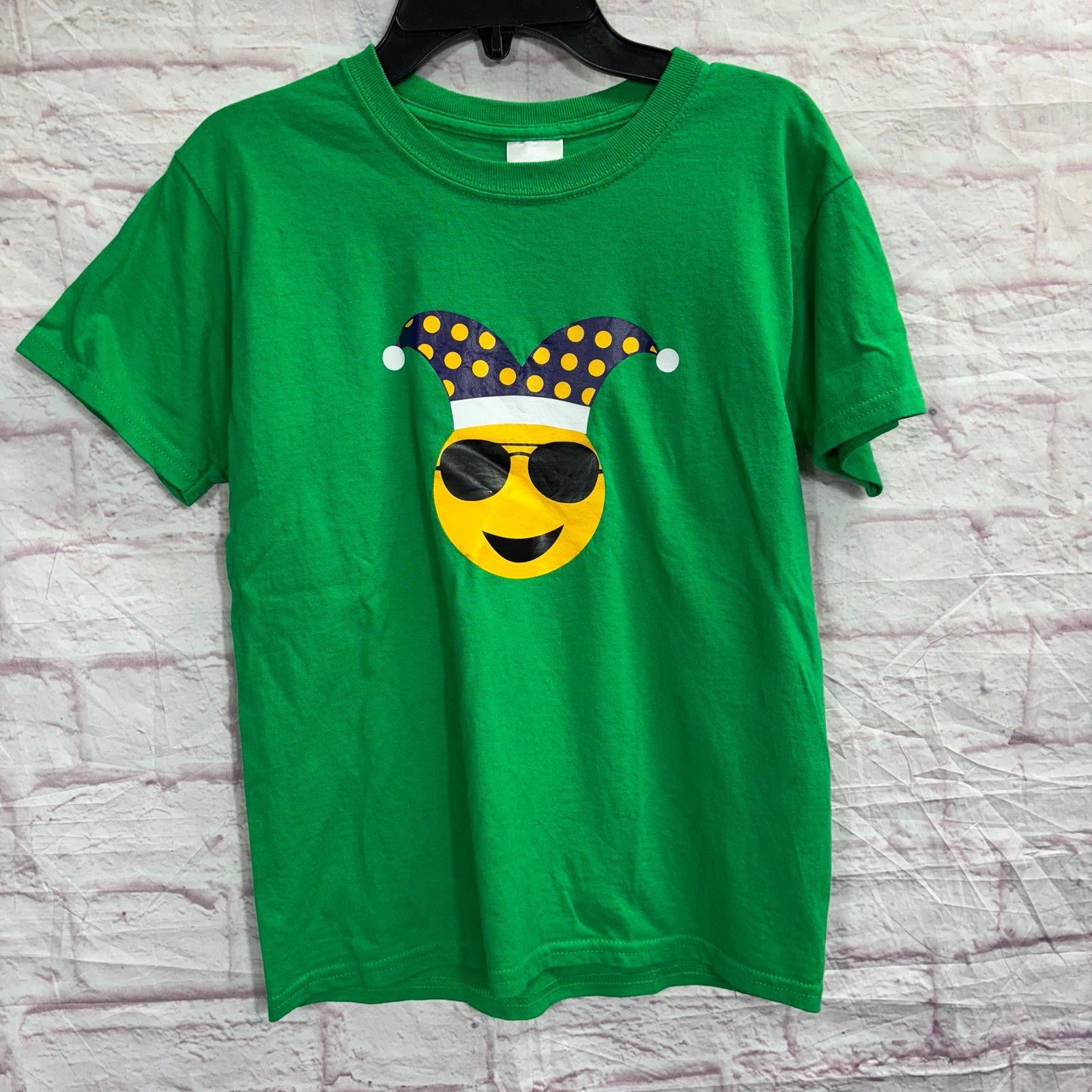 Gildan Gildan Youth Green Emoji Graphic T-Shirt Youth Small Size US S / EU 44-46 / 1 - 1 Thumbnail