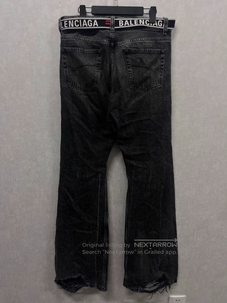 Balenciaga Balenciaga size S Lost Tape Flared Washed Grey Micro Flare Size US 27 - 3 Thumbnail