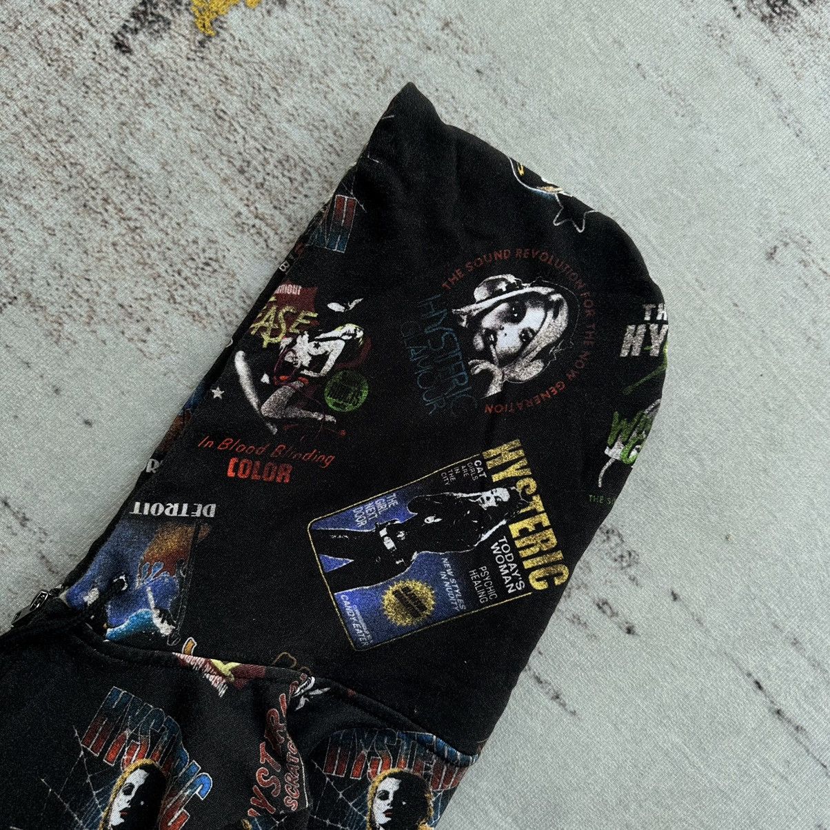 Hysteric Glamour HYSTERIC GLAMOUR ALL OVER GRAPHIC FULL PRINT ZIP HOODIE RARE Size US XS / EU 42 / 0 - 8 Thumbnail