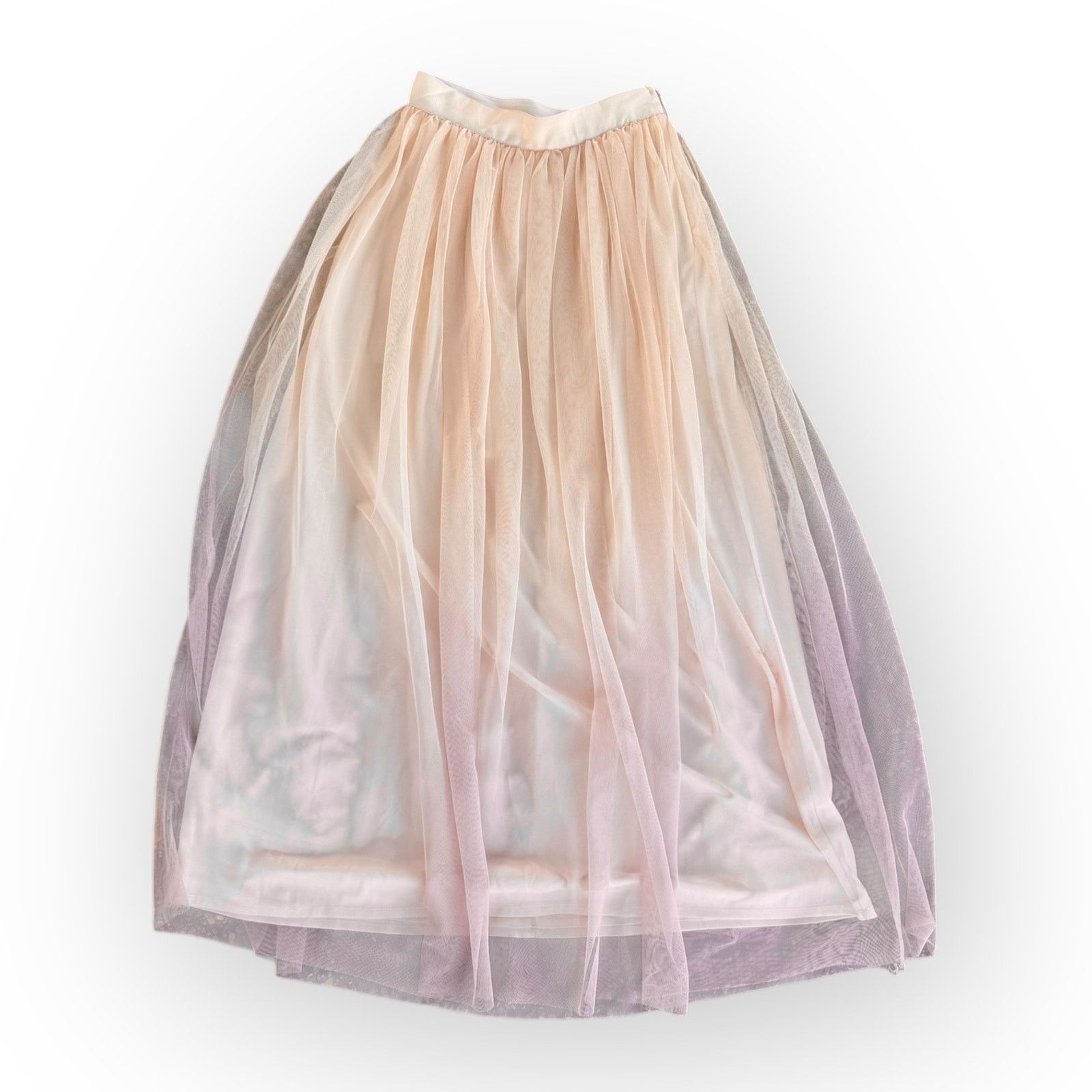 Other Lauren Conrad Maxi Skirt Pink Blush Nude Ombre Tulle Size 4 Size 27" / US 4 / IT 40 - 2 Thumbnail
