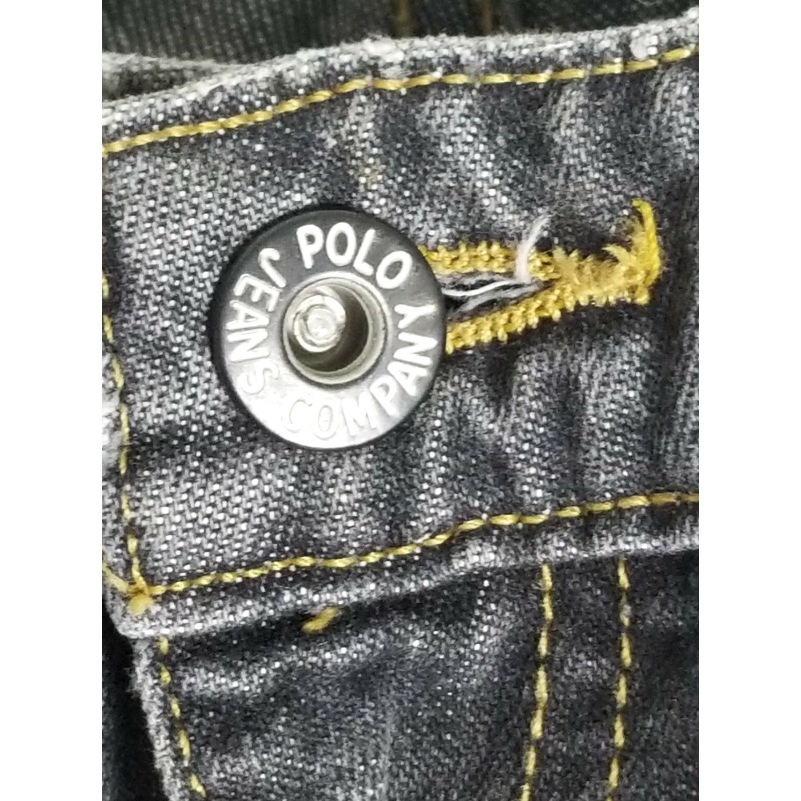 Polo Ralph Lauren Vintage 90s Men's Polo Ralph Lauren Grey Denim Jeans 34x34 Deadstock Easy Fit New York Size US S / EU 44-46 / 1 - 4 Thumbnail