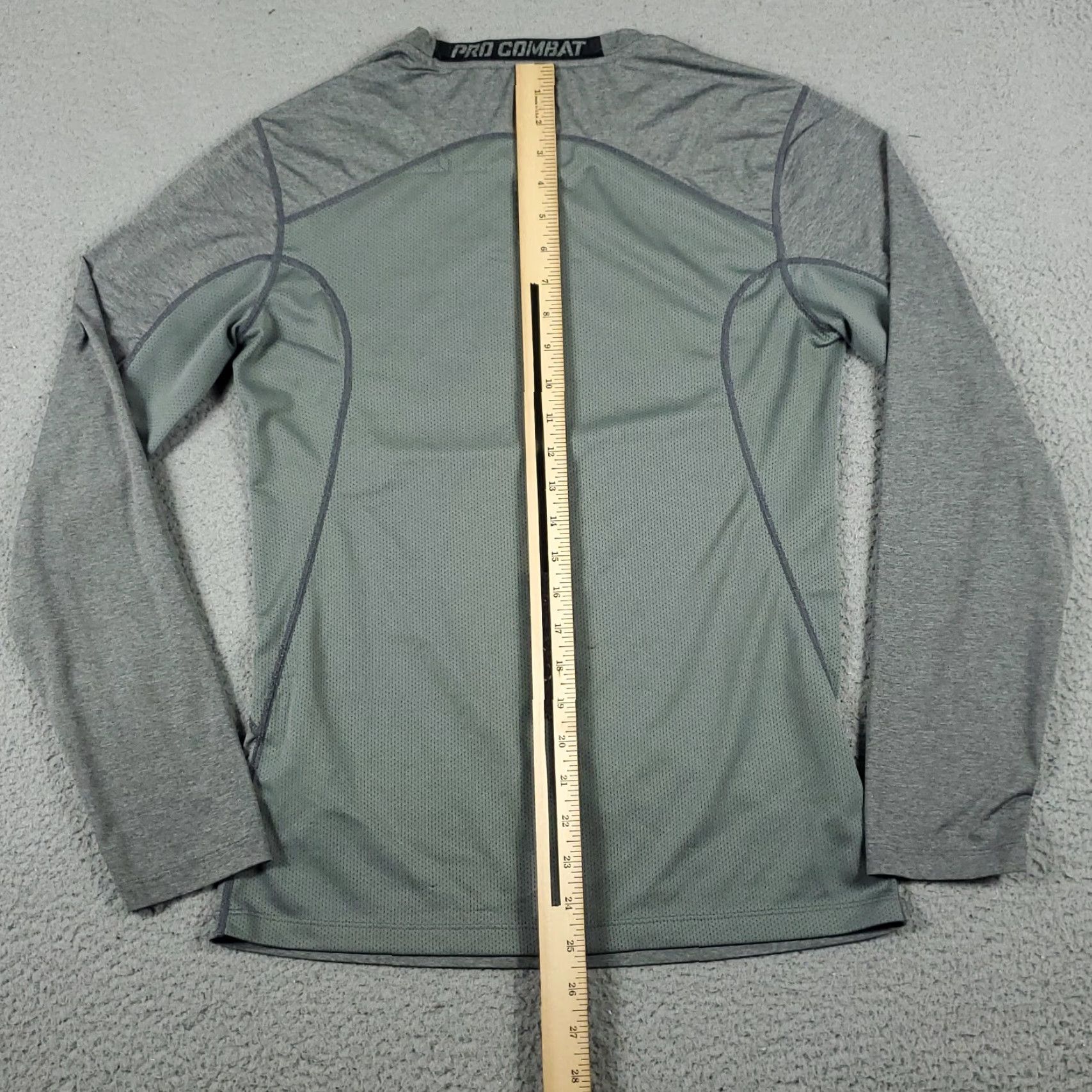 Nike Nike Pro Combat Shirt Mens Small Gray Dri-Fit Long Sleeve Shirt Sports Nike Size US S / EU 44-46 / 1 - 7 Thumbnail