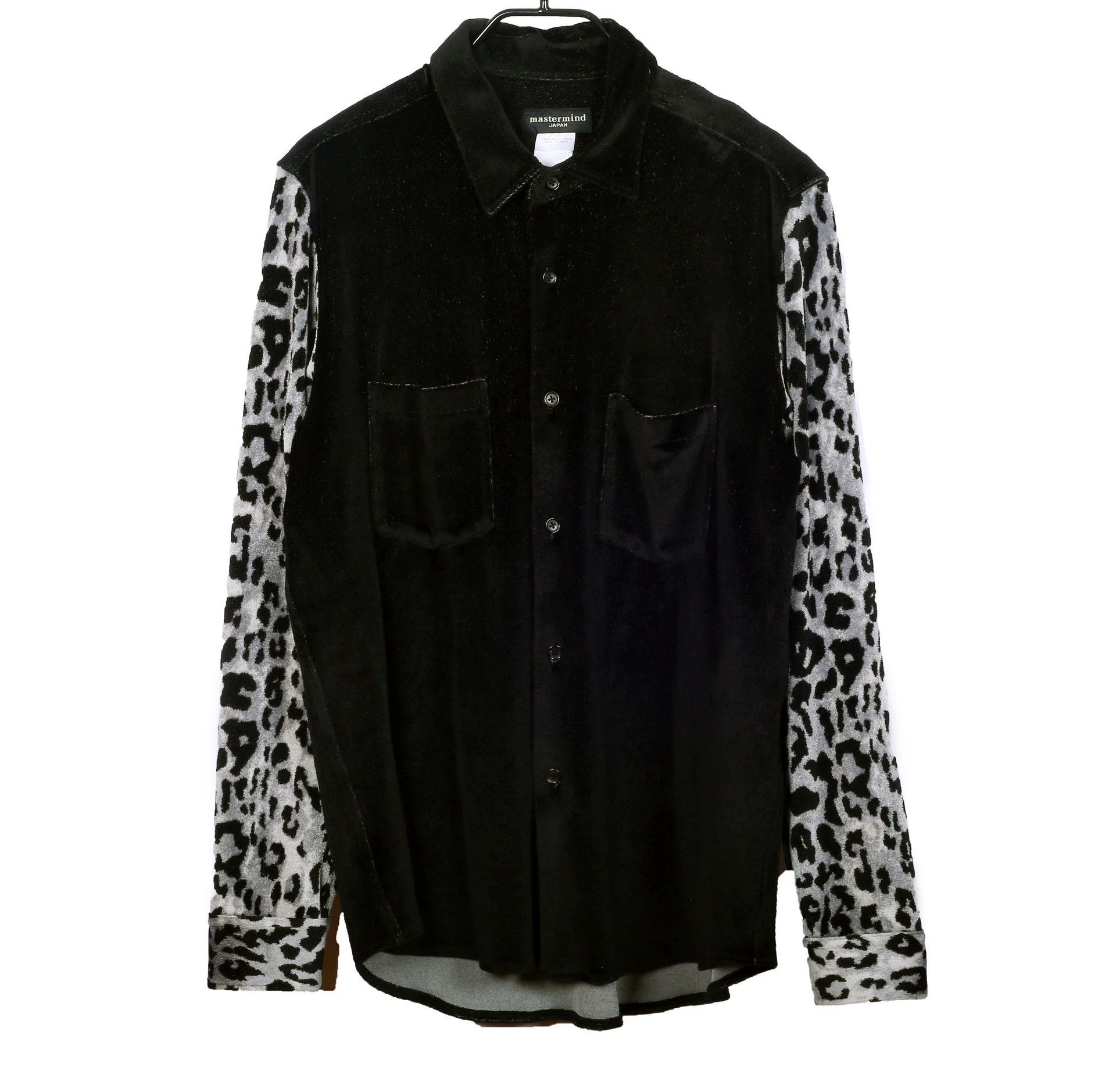 Mastermind Japan MMJ Velvet Skull Emb Leopard-Sleeve Shirt Jkt XXL Sample Size US XXL / EU 58 / 5 - 2 Thumbnail