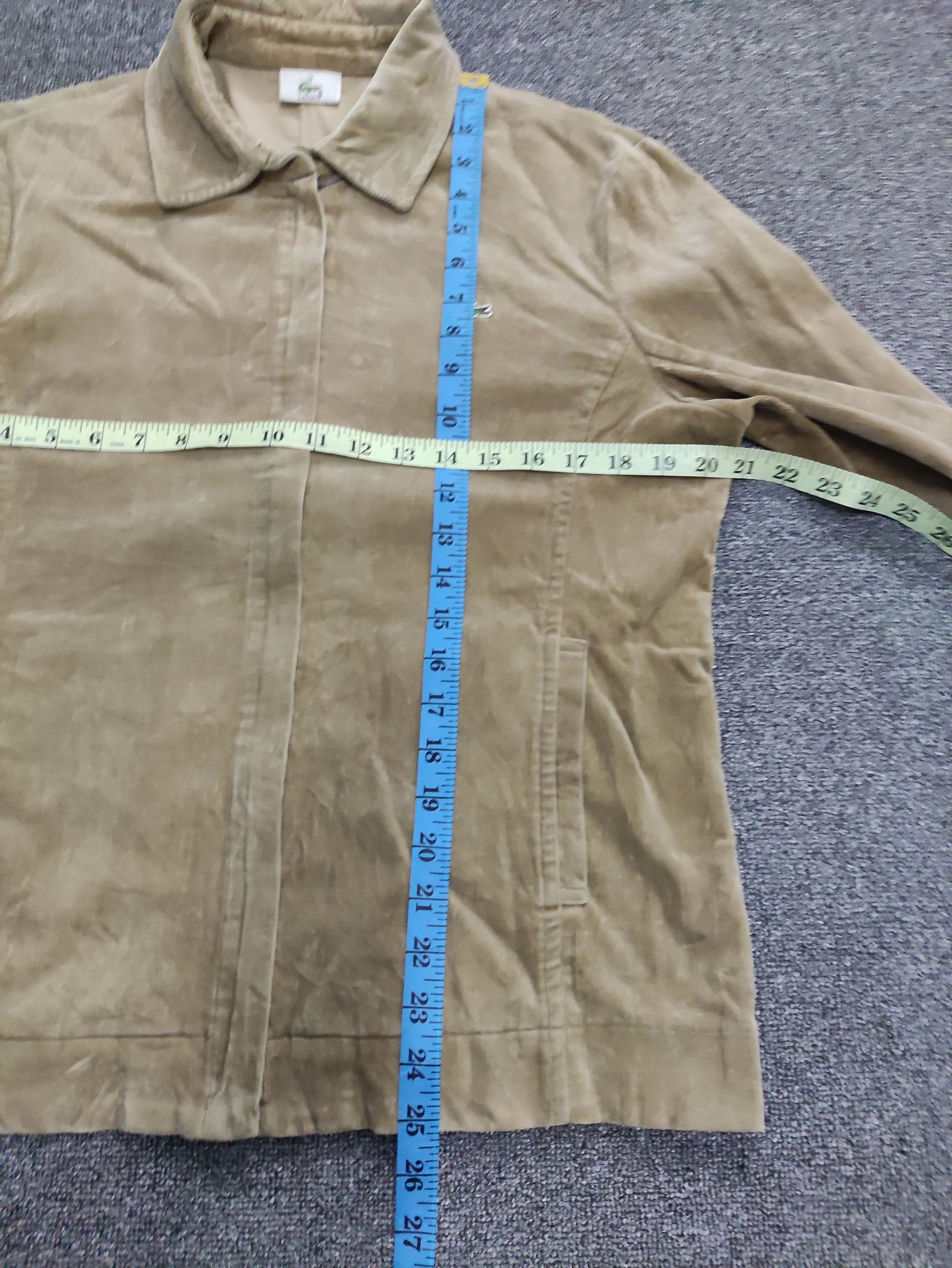 Lacoste Vintage Lacoste Corduroy Jacket Zipper Size S / US 4 / IT 40 - 10 Thumbnail