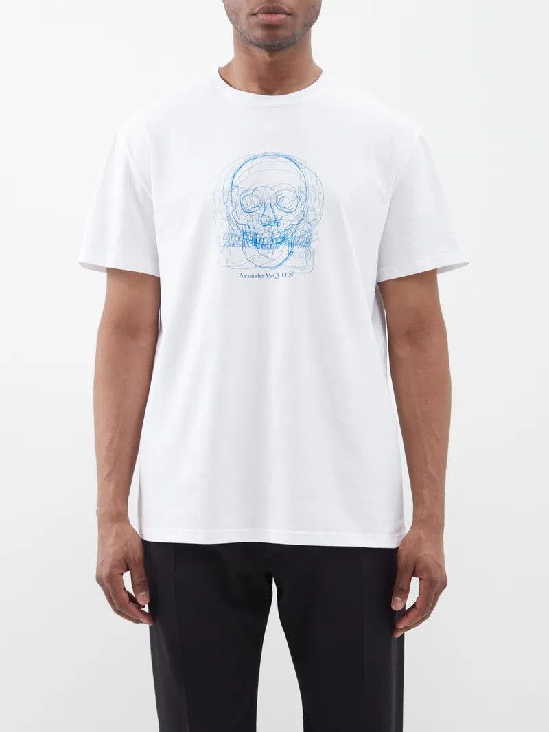 Alexander McQueen ALEXANDER MCQUEEN white regular fit Skull t-shirt Medium q Size US M / EU 48-50 / 2 - 2 Thumbnail