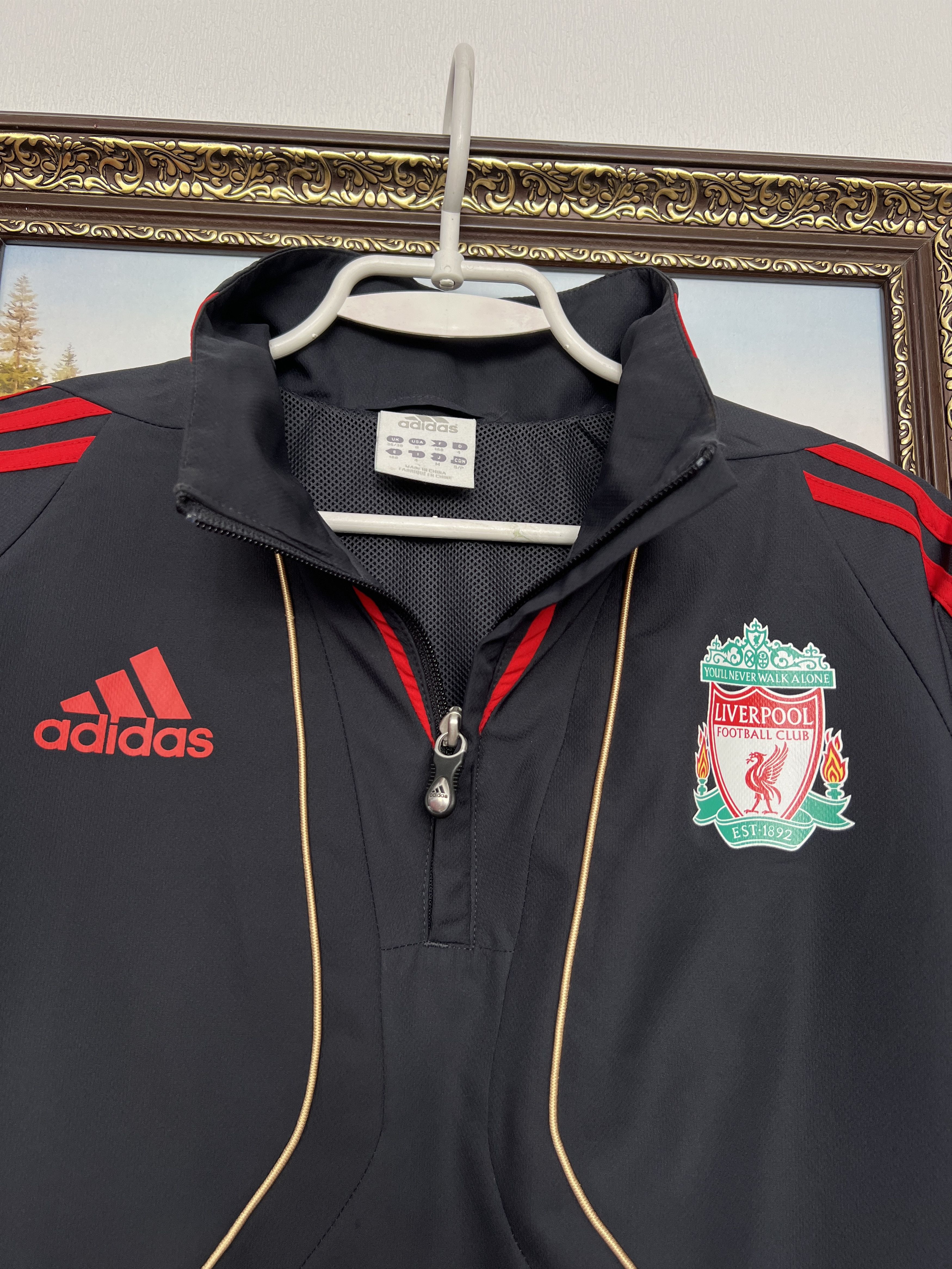 Adidas Vintage Adidas Liverpool Football Train Jacket Track Top Size US S / EU 44-46 / 1 - 3 Thumbnail