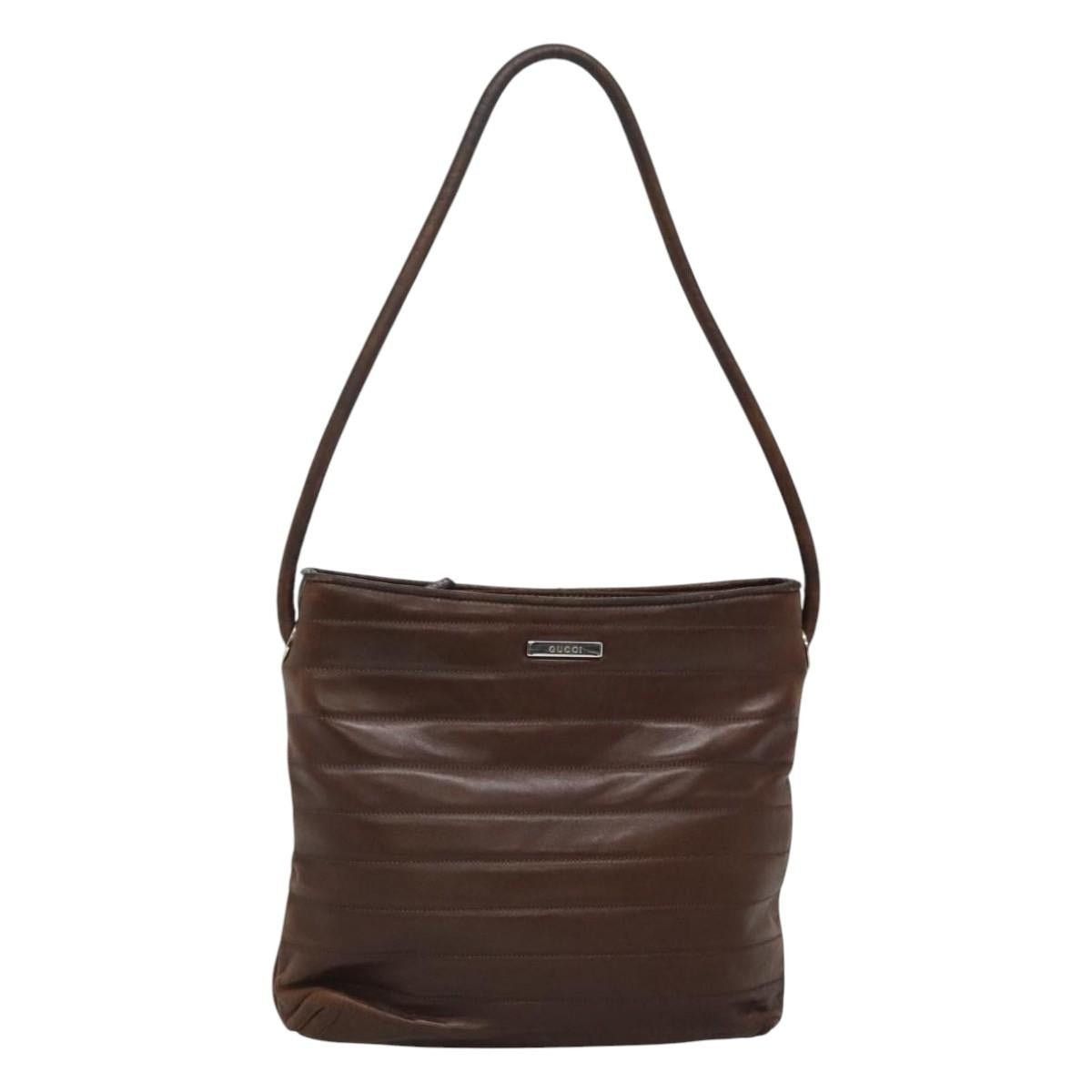 Gucci GUCCI Tote Bag Leather Brown Size ONE SIZE - 1 Thumbnail