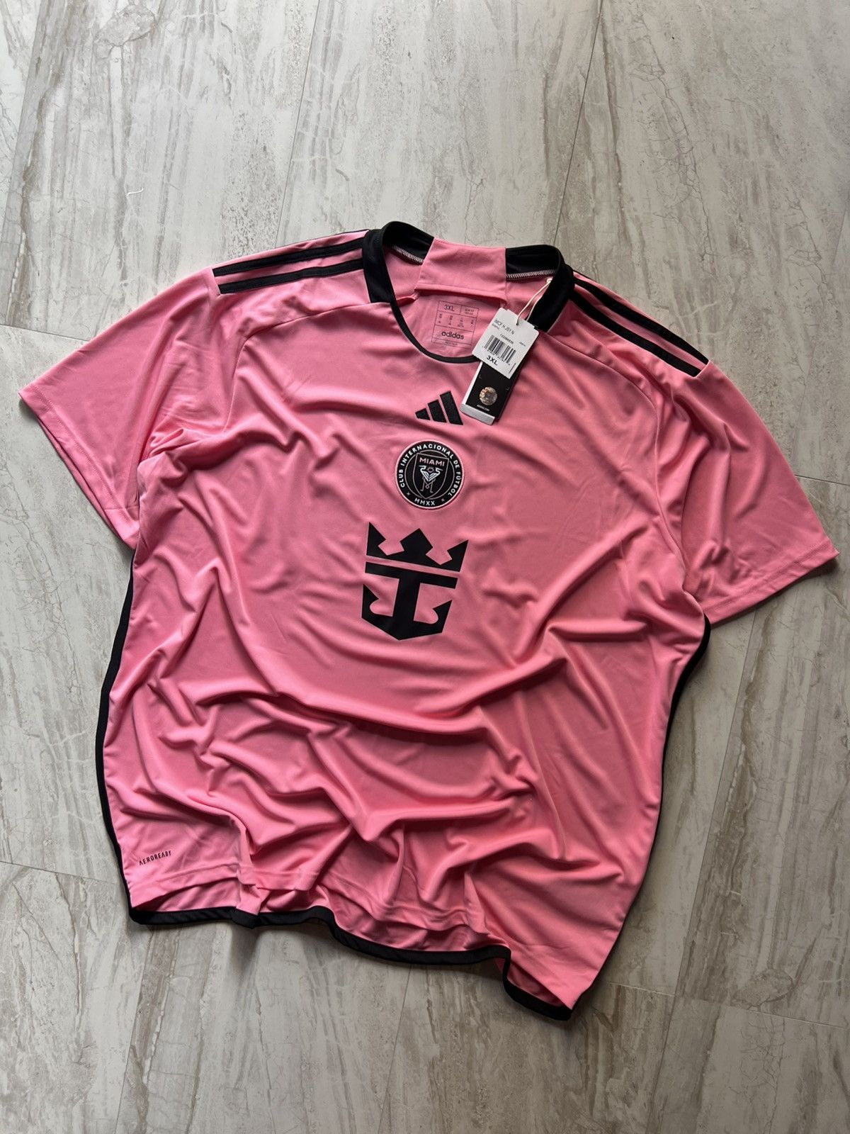 Adidas Adidas Inter Miami Pink Messi FC Soccer Futbol Jersey Kit Size US XXL / EU 58 / 5 - 1 Thumbnail