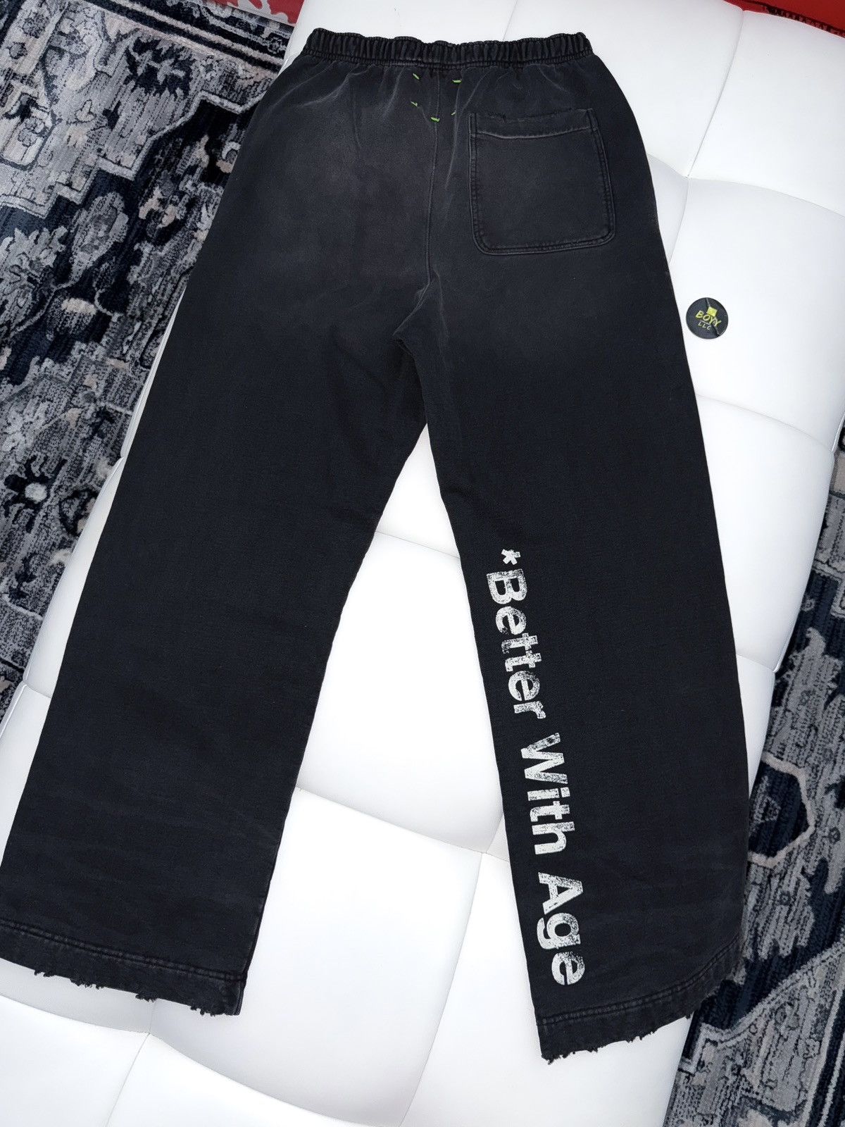 Better With Age Fuck you logo sweatpants LARGE Size US 34 / EU 50 - 3 Thumbnail