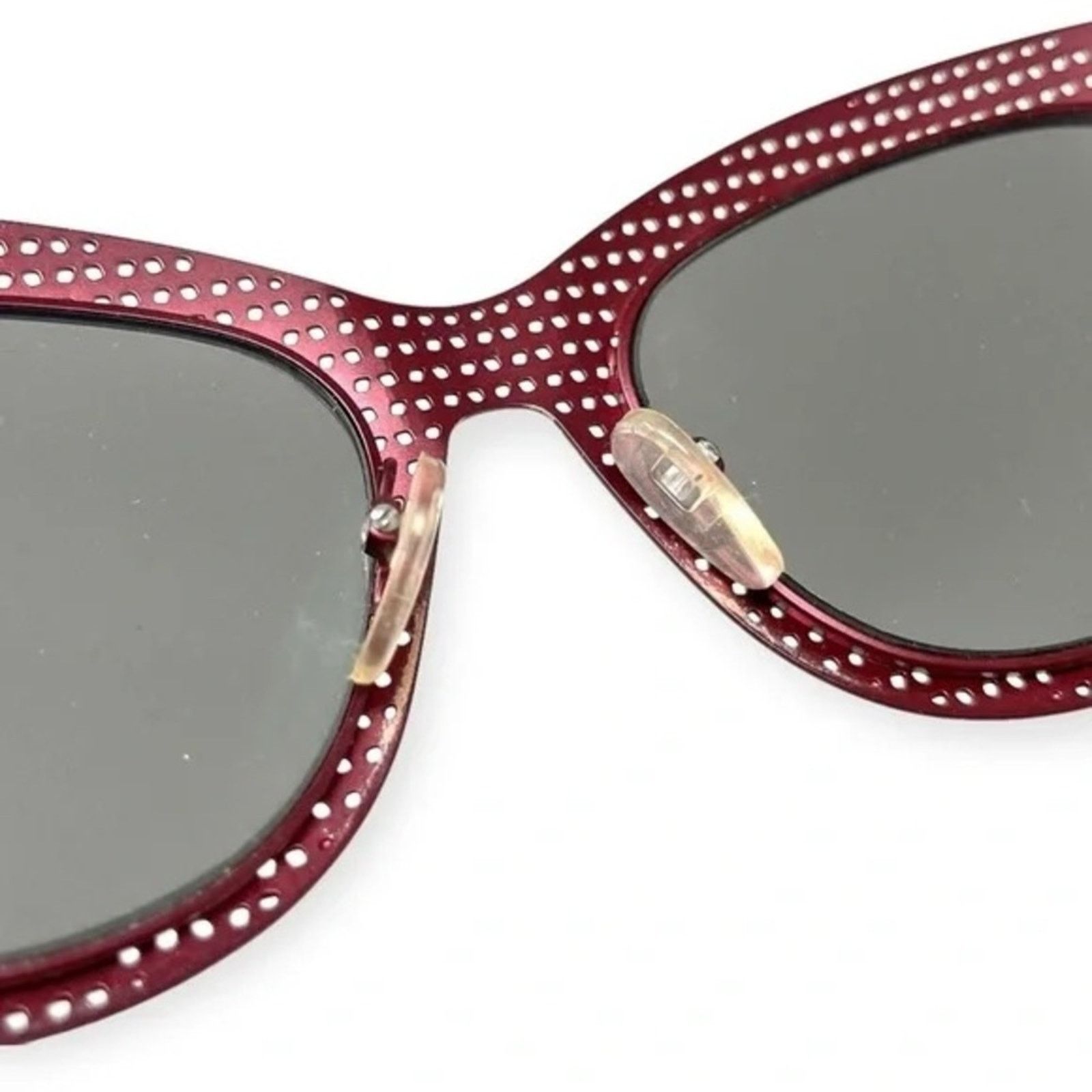 Marc Jacobs MARC JACOBS Red Woven Metal Mirror Lens $250 Sunglasses Size ONE SIZE - 11 Thumbnail