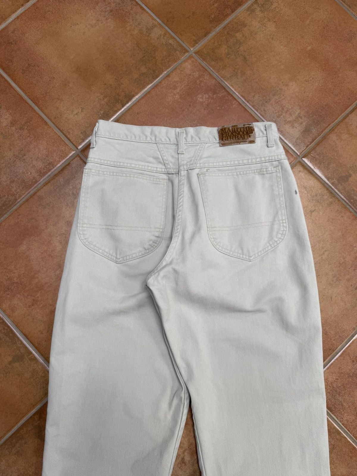 Marithe + Francois Girbaud Vintage Cream Stone Washed Girbaud Denim Pants Size US 30 / EU 46 - 12 Thumbnail