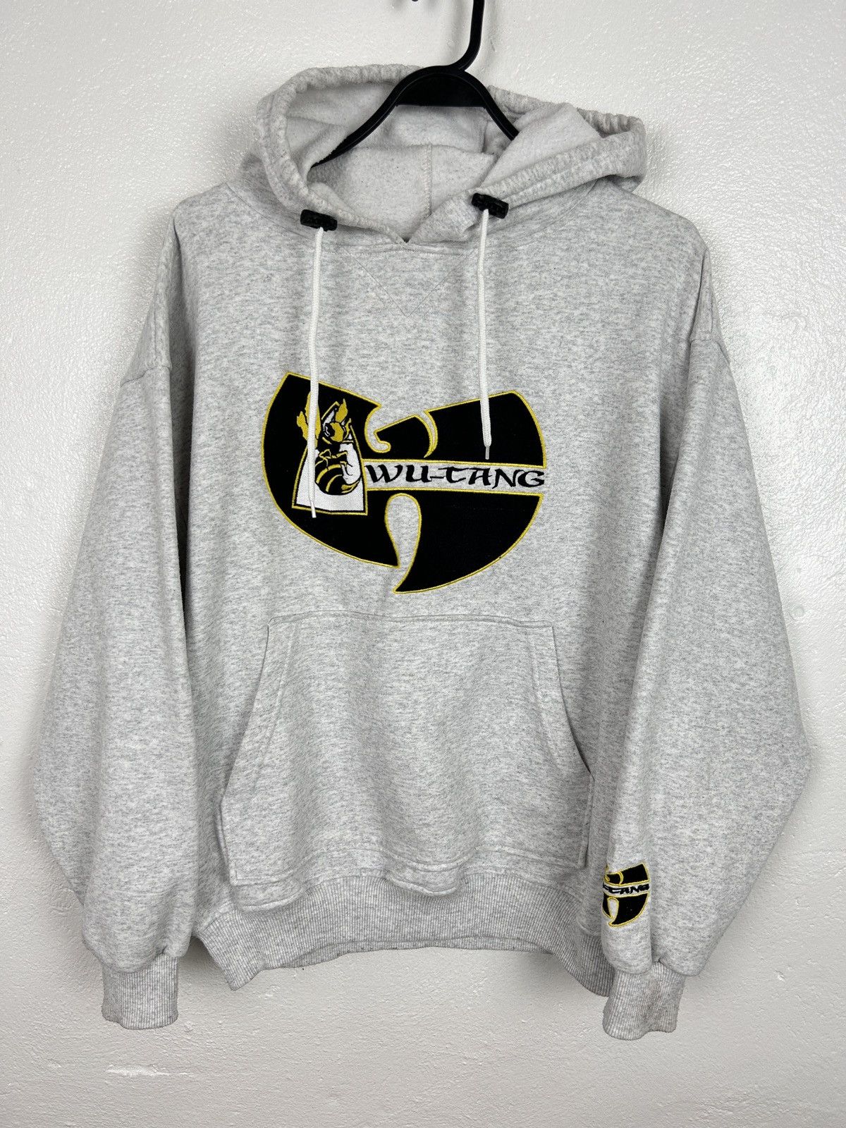 Vintage Wu Tang Clan Wutang 90s Vintage Wu Tang Wasp Bee Center Logo Hoodie Grey Grailed