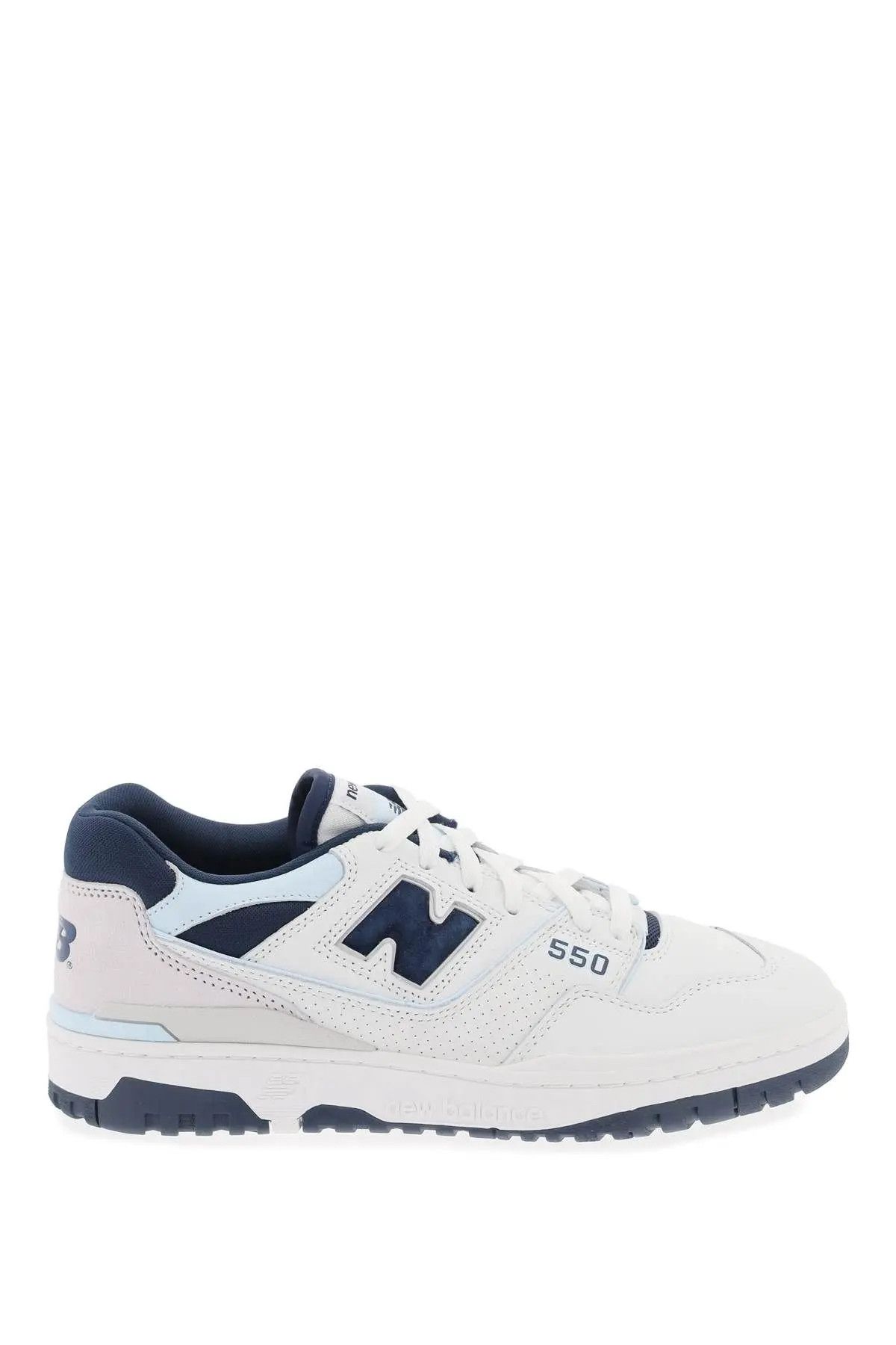 image of New Balance O1S22I1N0324 Unisex 550 Sneakers In White Blue, Men's (Size 9)