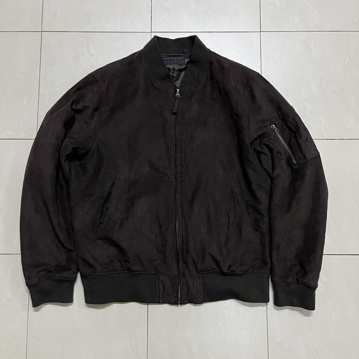 Japanese Brand × Uniqlo Uniqlo Suede Bomber Jacket Size US L / EU 52-54 / 3 - 2 Thumbnail