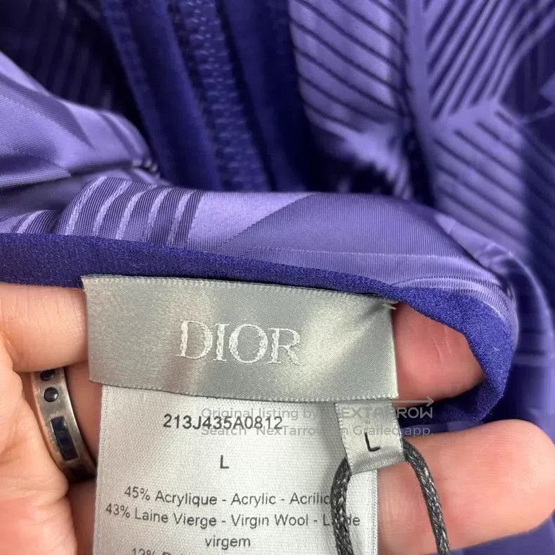Dior Dior FW22 Wool Jaquard Striped Metal Logo Double-sided Jac Size US L / EU 52-54 / 3 - 5 Thumbnail