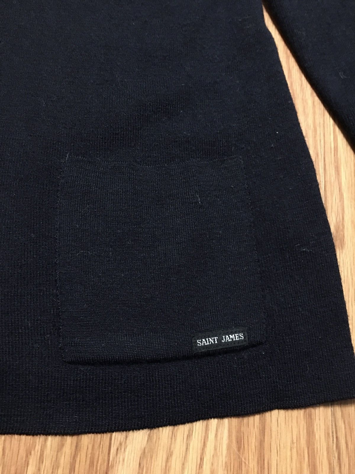 Saint James Saint James France Dark Navy Blue Wool Sweater Size L / US 10 / IT 46 - 12 Thumbnail