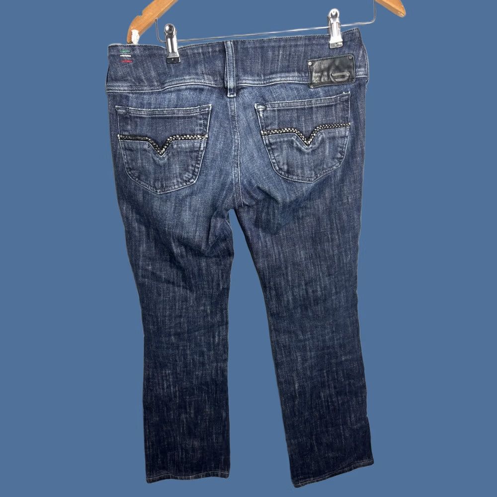 Diesel VINTAGE? No. Diesel Jeans Womens 30 Blue Mid Rise Straight Leg Braided Pocket Denim Shirt? Size 30" / US 8 / IT 44 - 1 Thumbnail