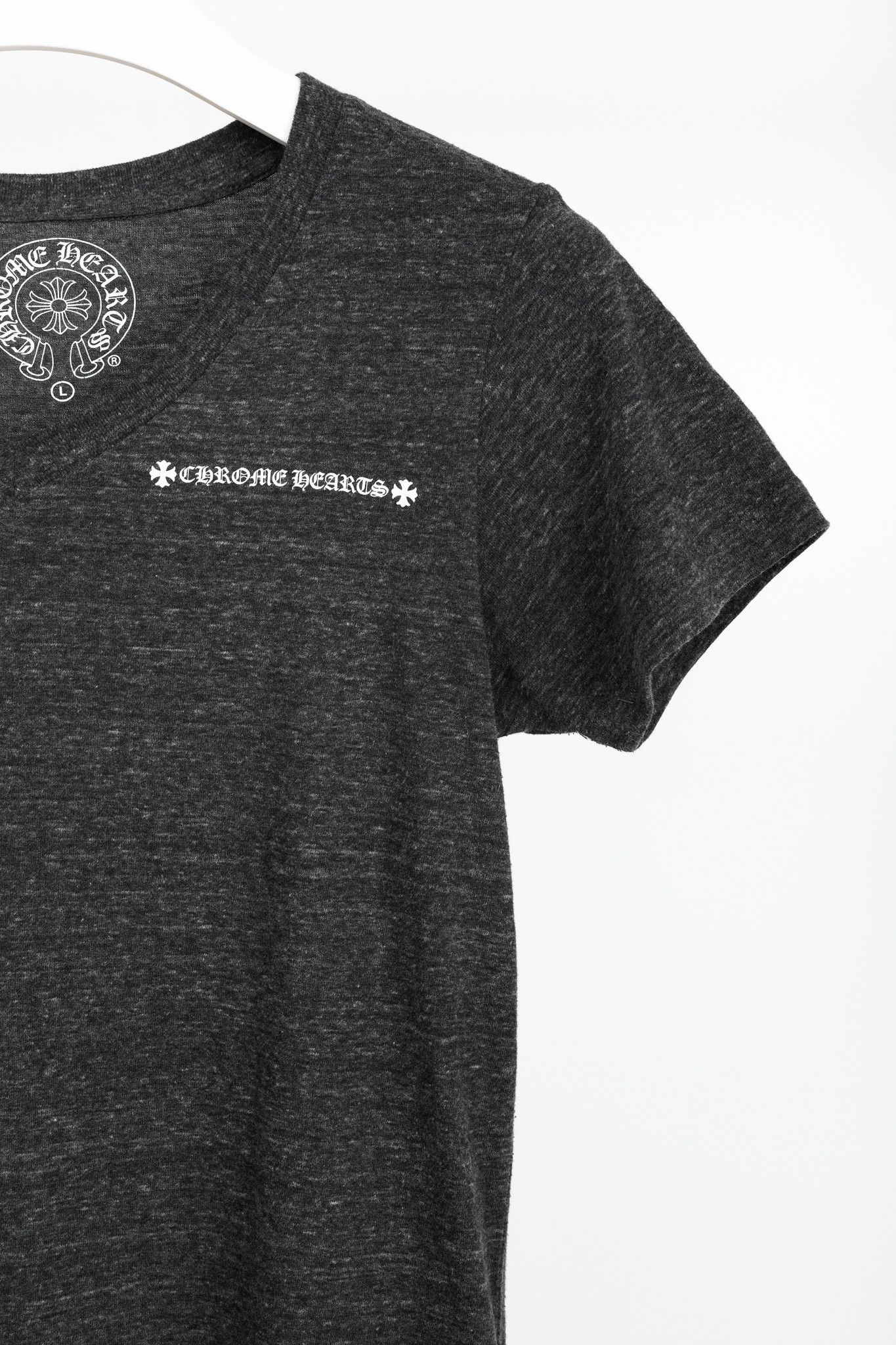 Chrome Hearts Chrome Hearts Grey Cotton-Blend Jersey Graphic T-Shirt Size L / US 10 / IT 46 - 5 Thumbnail