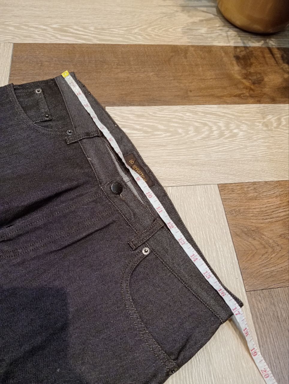 Louis Vuitton LUXURY LOUIS VUITTON COMBINE WOOL COTTON DENIM PANTS Size US 34 / EU 50 - 17 Thumbnail